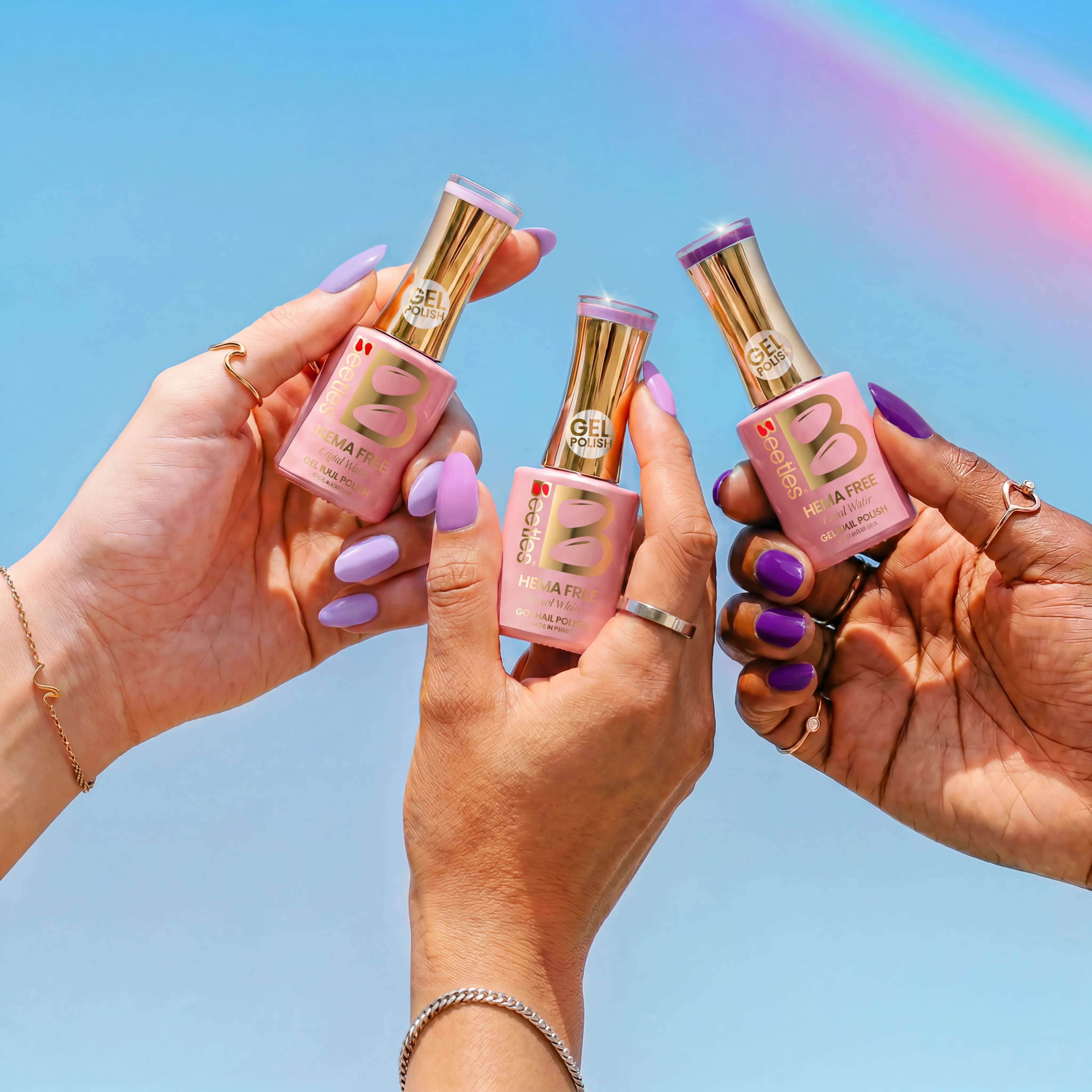 Beetles Stay Shining Violet Letter HEMA Free TPO Free 6 Colors Gel Nail Polish Set 7.5ml - Image 5