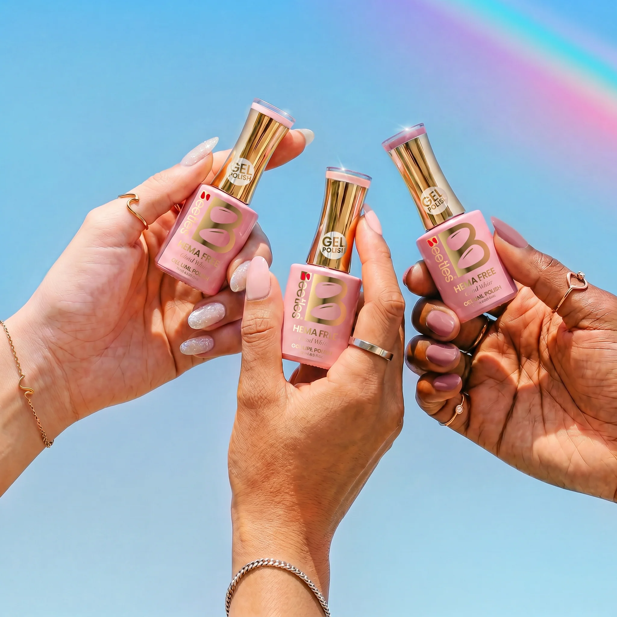 Beetles Stay Shining Whispers of Love HEMA-FREE TPO FREE Gel Nail Kit with UV Light, DIY Salon-Quality at Home - Image 3