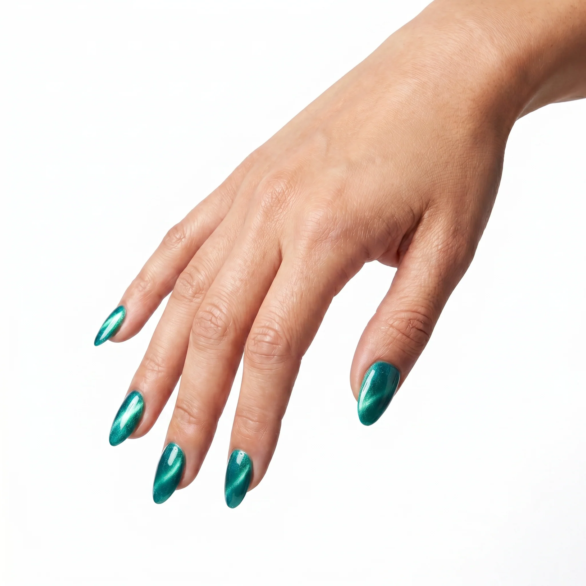 Beetles Stay ShiningImperial Emerald HEMA Free TPO Free Cat Eye Gel Nail Polish with Magnetic 15ml - Image 2