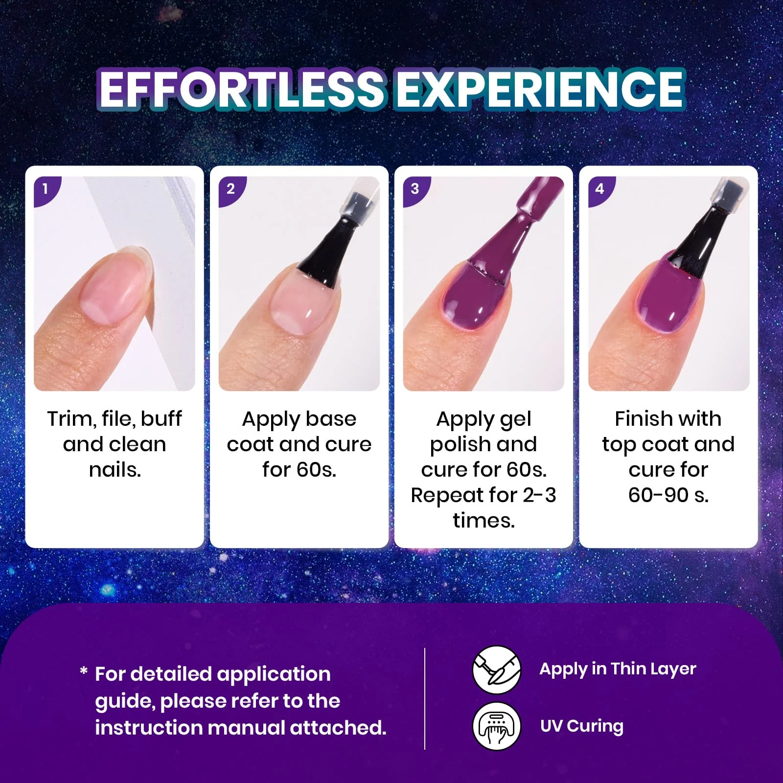 Beetles Stellar Mirage  - 20 Colors Nails Jelly Cat Eye Color Changing Gel Polish Set - Image 7