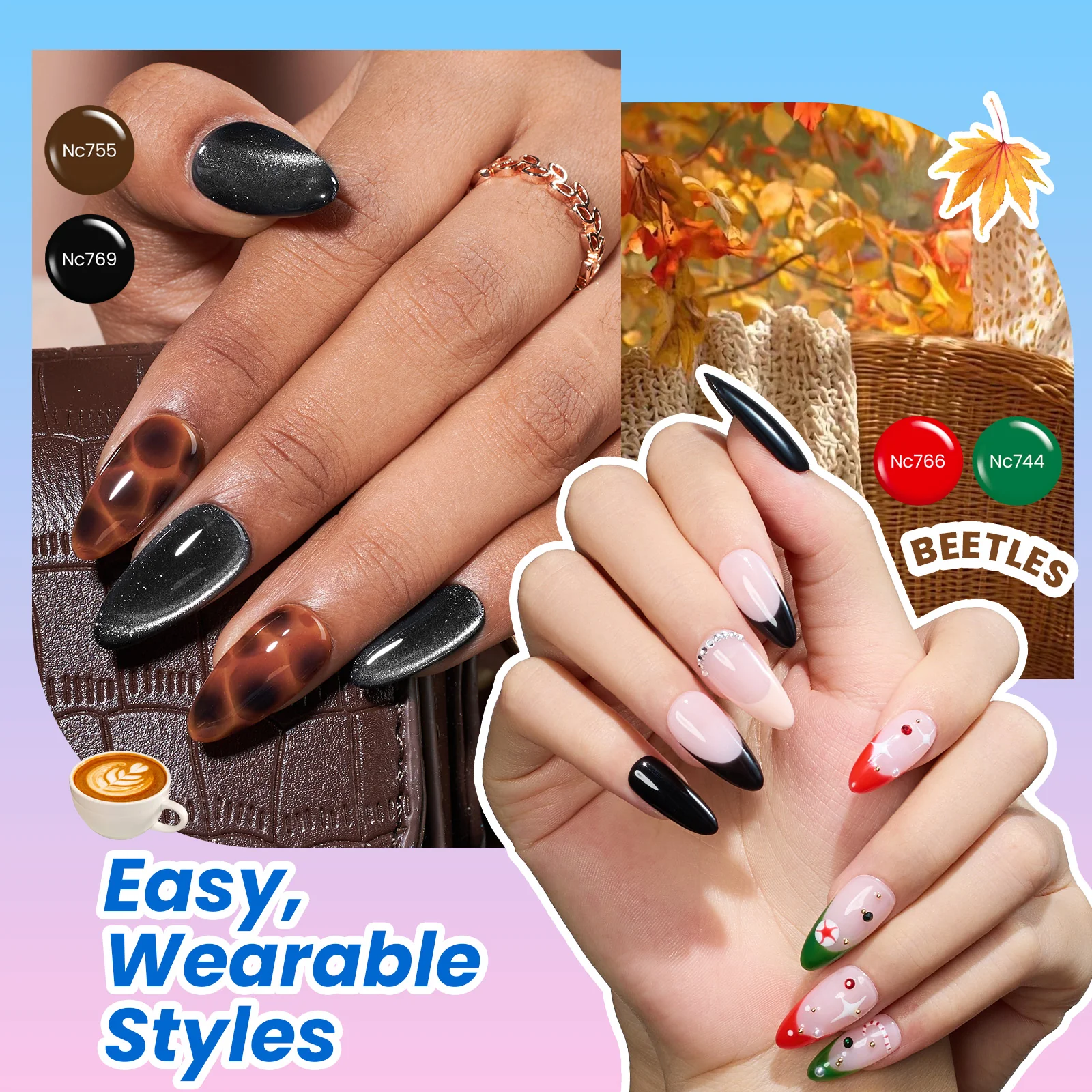 Beetles Gel Nail Starter Kit Studio Essentials TPO & HEMA Free 32 Colors 68 Pcs Summer Nails All-in-One Mani Kit - Image 6