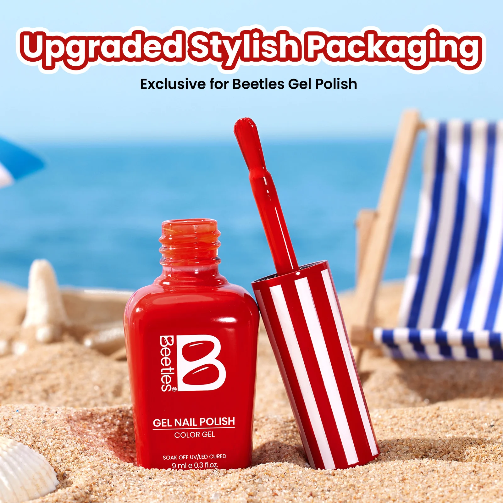 Beetles Summer Voyage - Sunburn Red Summer Nails 9ml - Image 3