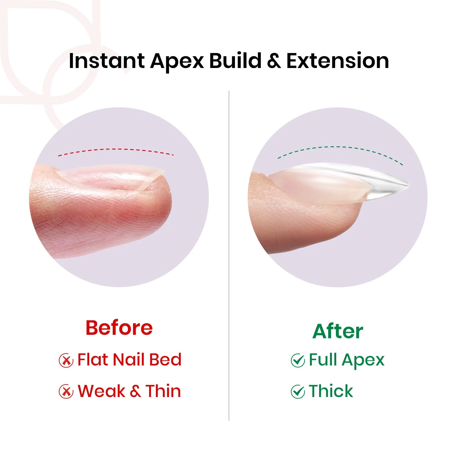 Beetles Tipex Instant Apex Nail Tips - 16 Sizes 192 Pieces Almond Short-Pre-Building - Image 2