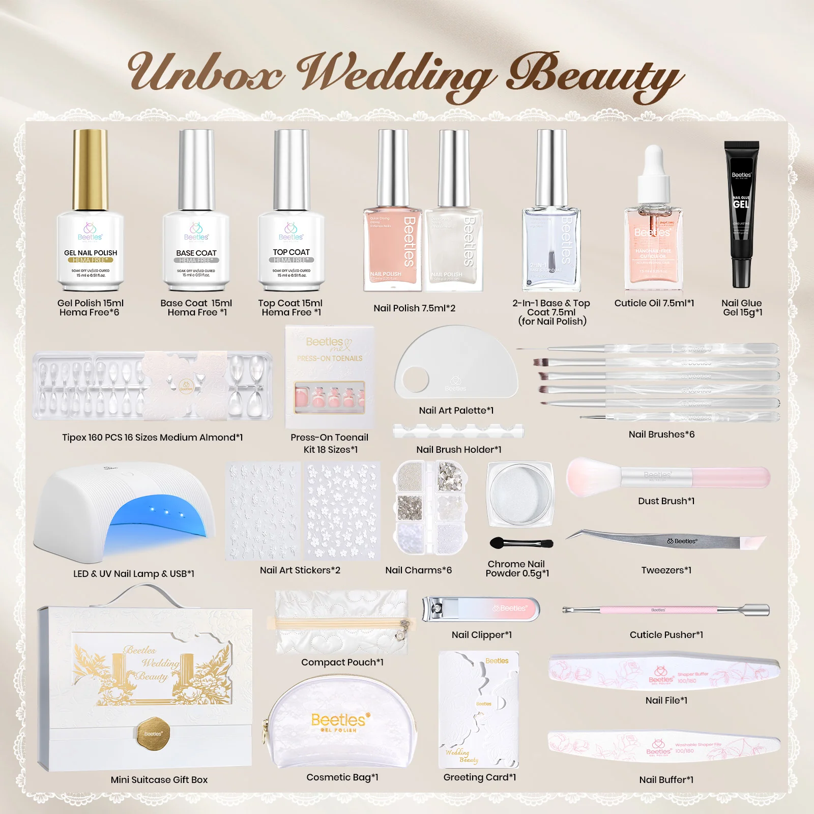 Beetles Beauty Gifts Box - Wedding Nails Gel Polish Kits - Image 7