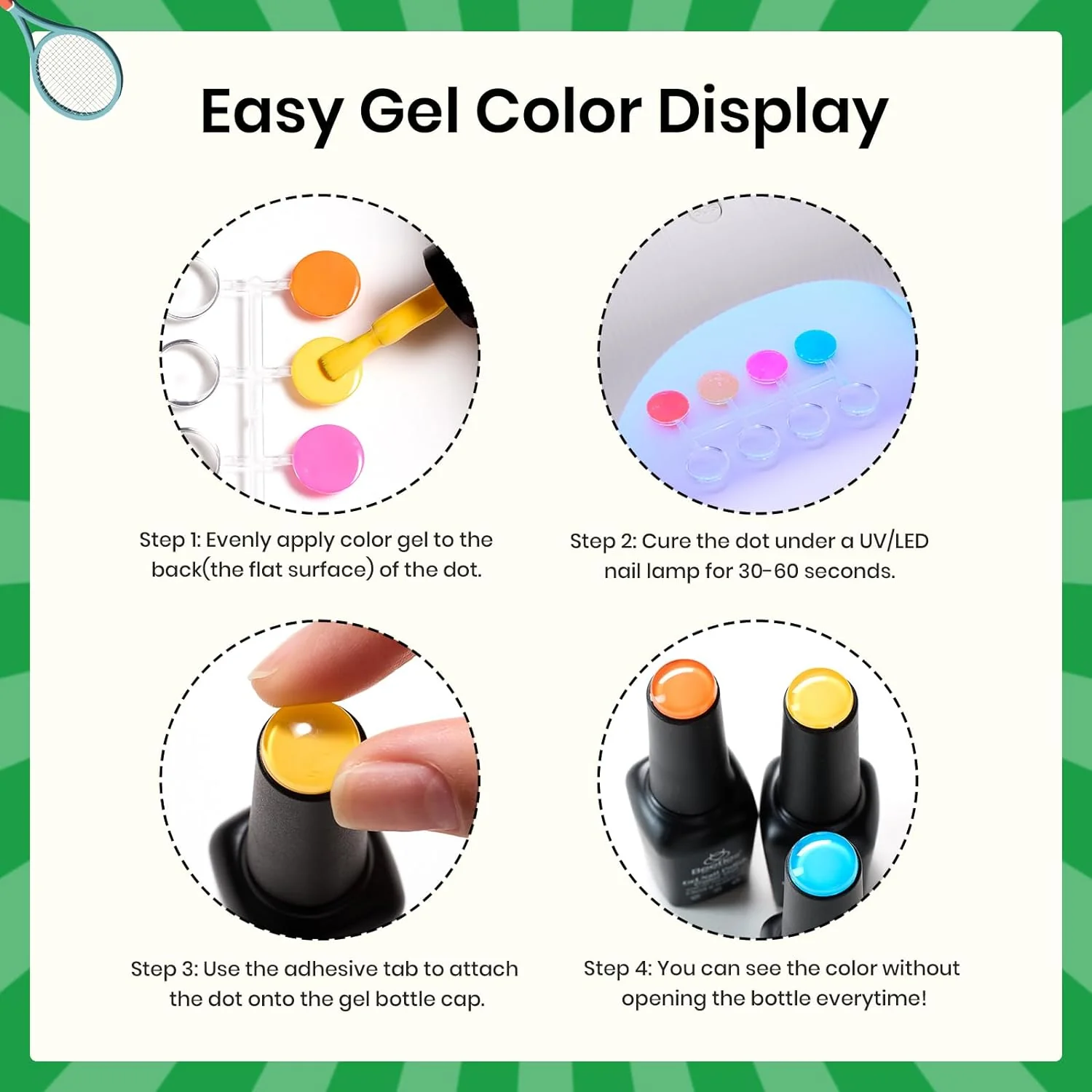 Blokecore-20 Gel Colors Set with Top and Base Coat (5ml/Each) Nails - Image 3