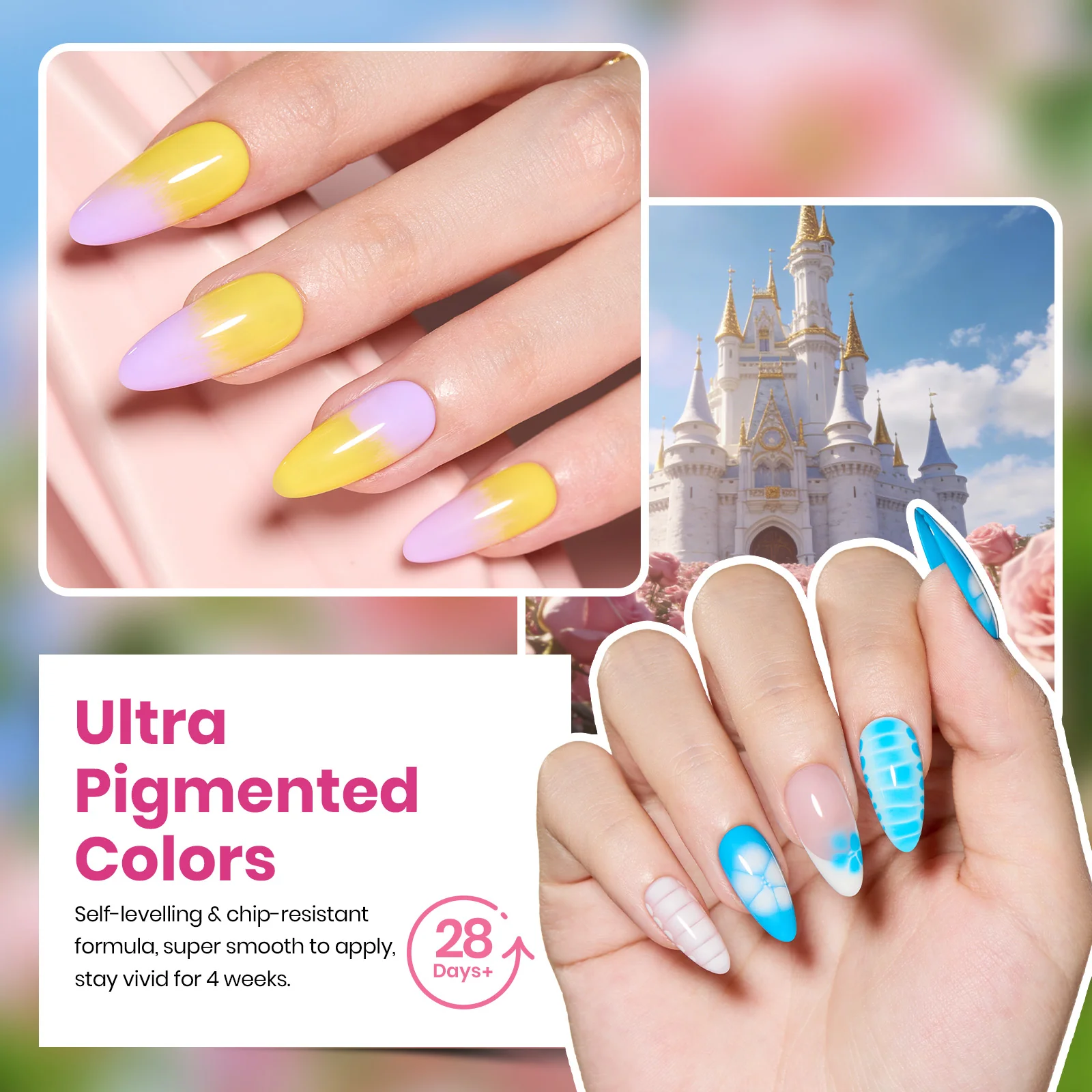 Blooming Dye - 25 Gel Colors Set With Blooming Gel Summer Nails Neon Rainbow - Image 5