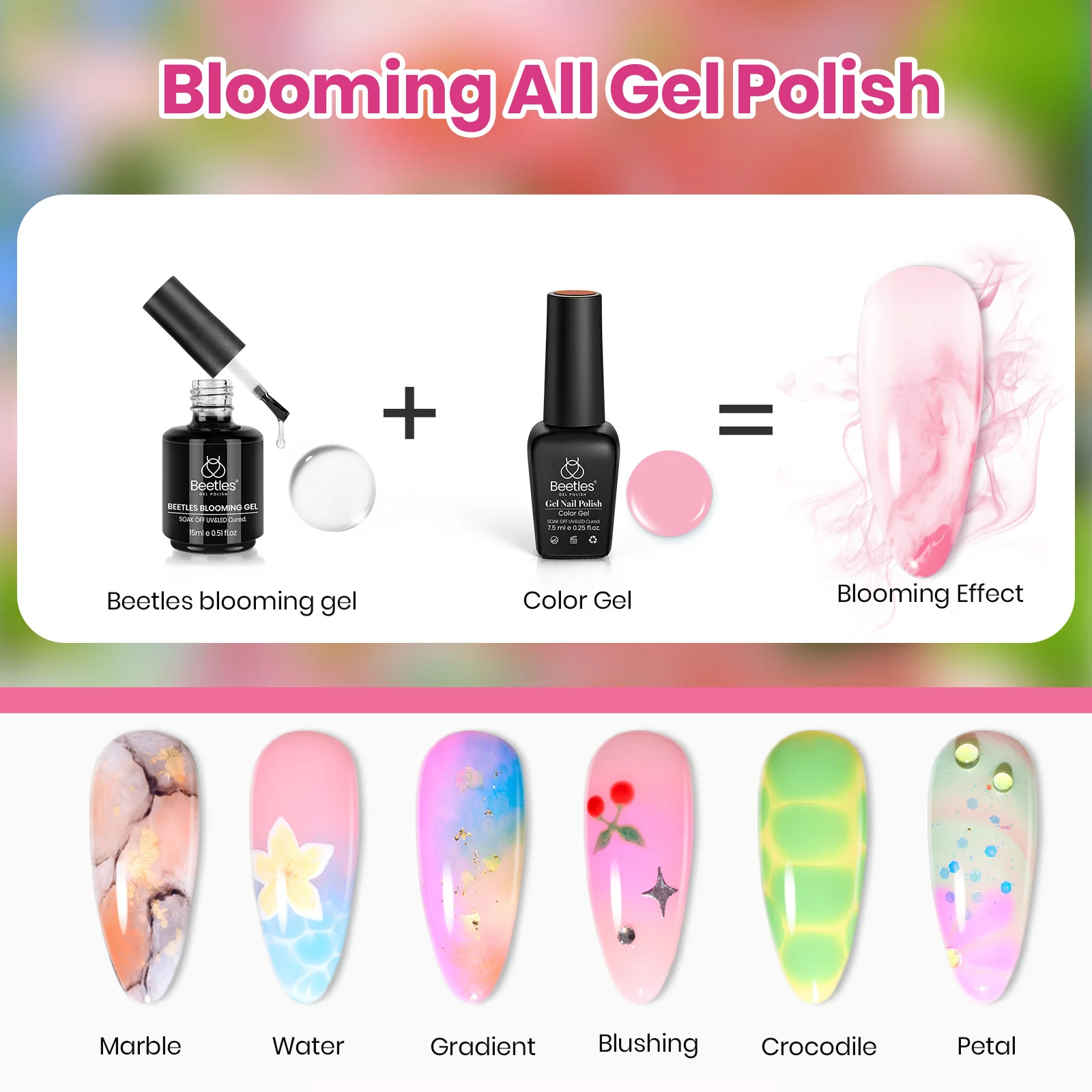 Blooming Dye - 25 Gel Colors Set With Blooming Gel Summer Nails Neon Rainbow - Image 7