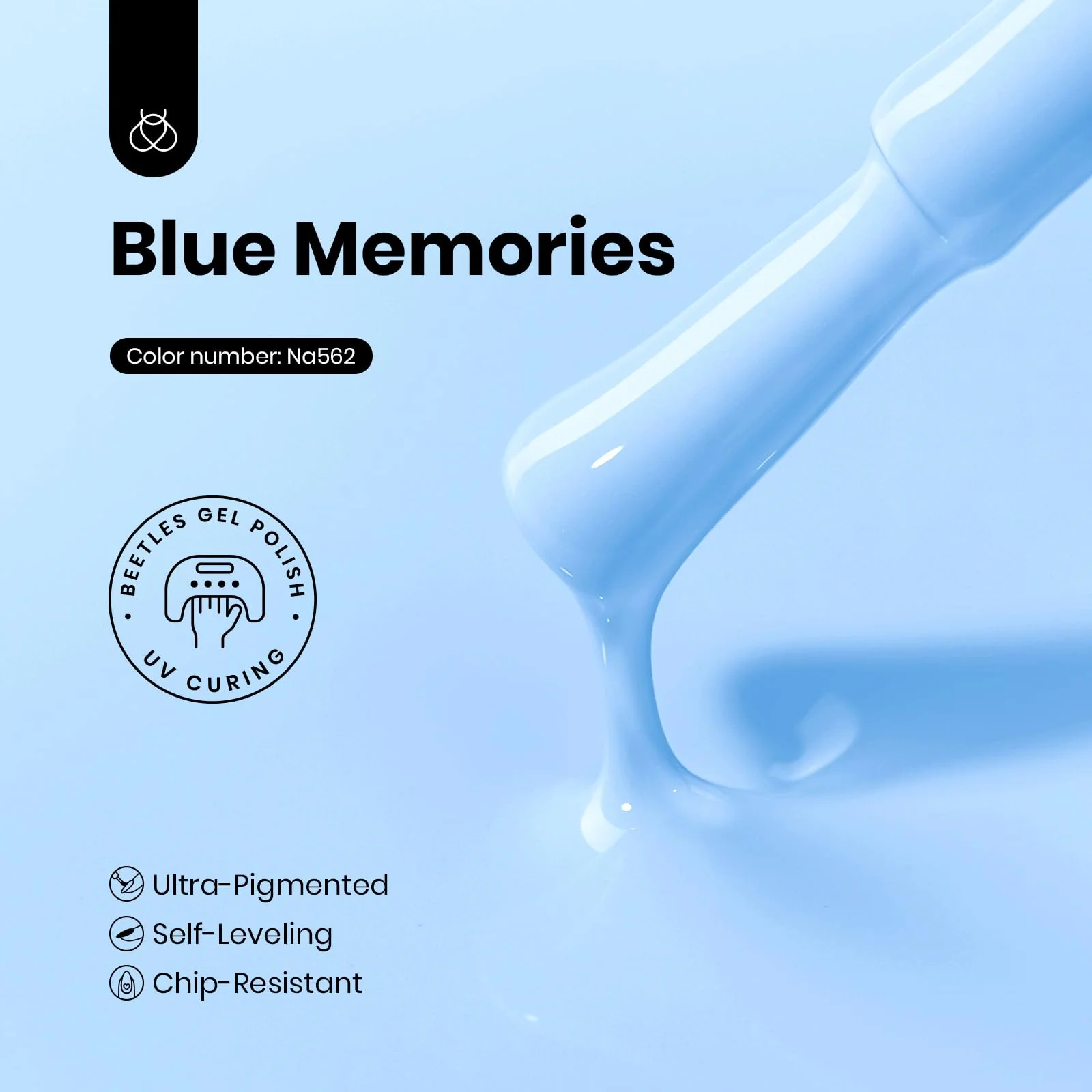 Blue Memories Hema-Free Upgraded Colorful Bottle Packaging Gel Polish 15ml - Image 3