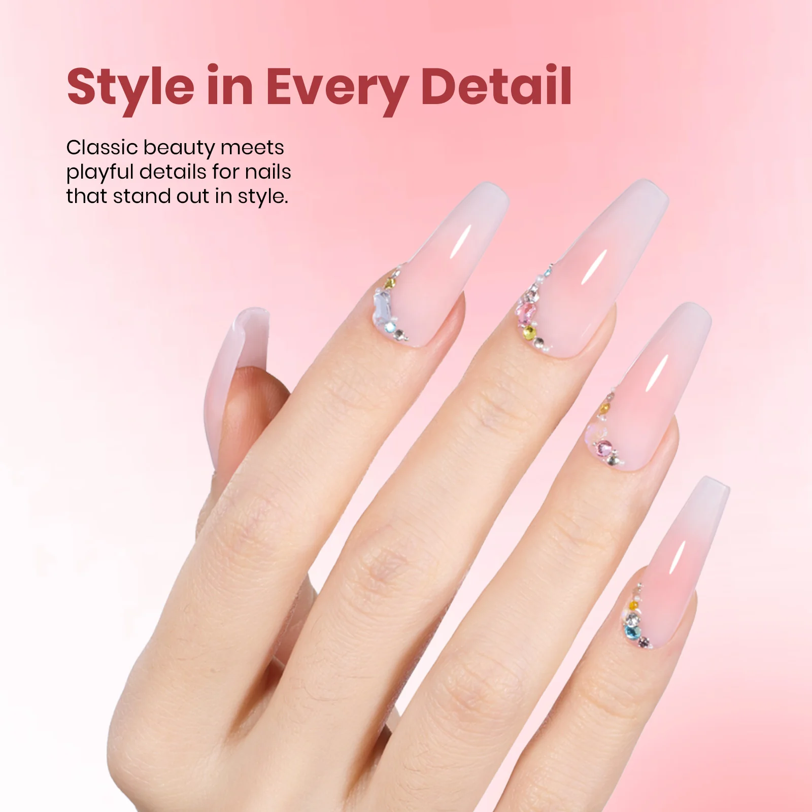 Beetles Stay Shining Gel Polish Bare Petal - 15ml of Tender Whisper - Image 2