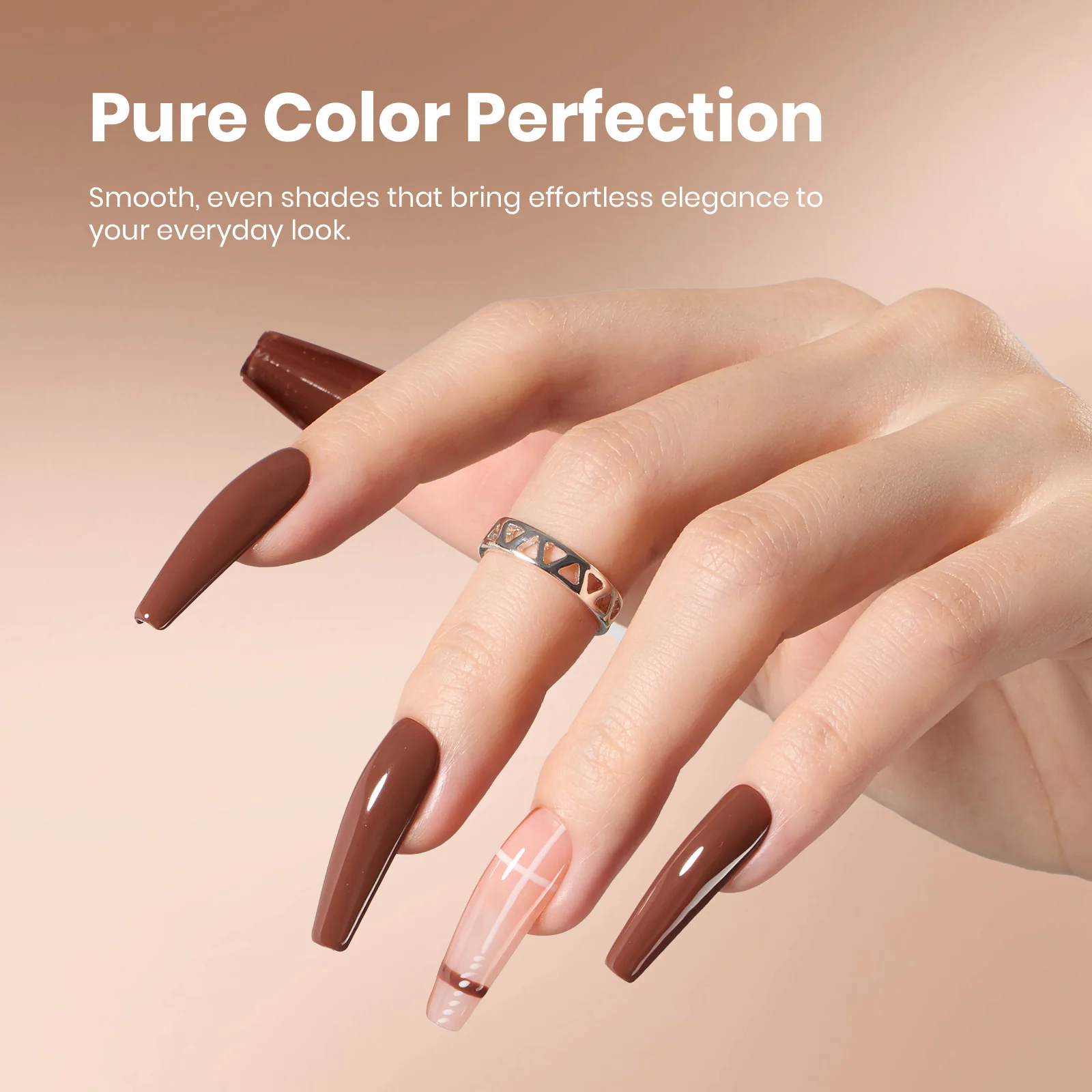 Beetles Stay Shining Gel Polish Mocha Mood - 15ml of Cozy Moment - Image 3