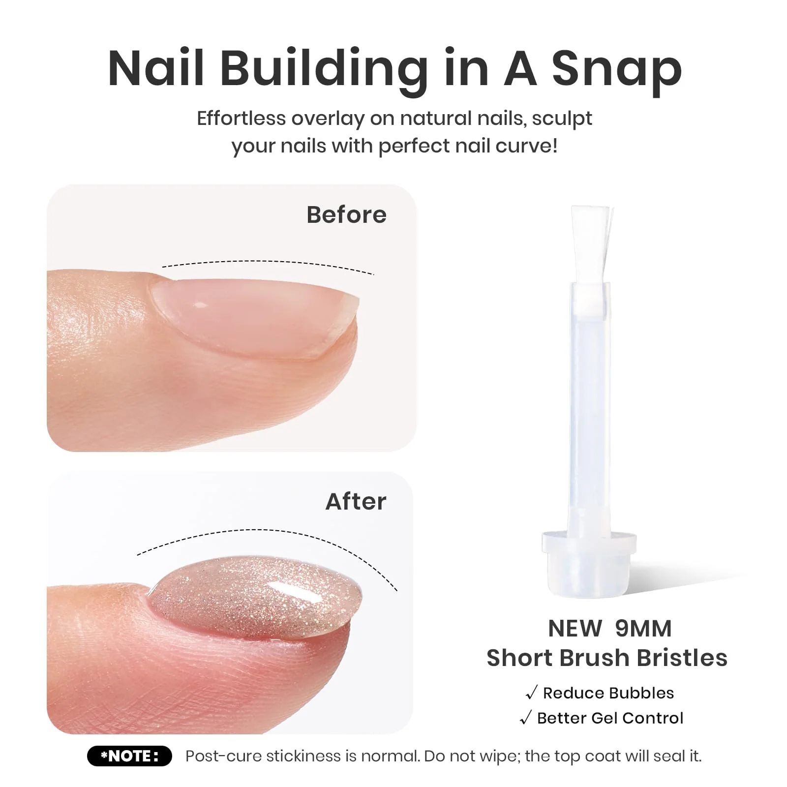 Builder Gel for Nails 7 in 1 Cat Eye Nails Nude Nail Gel Set 15ml/each - Image 4