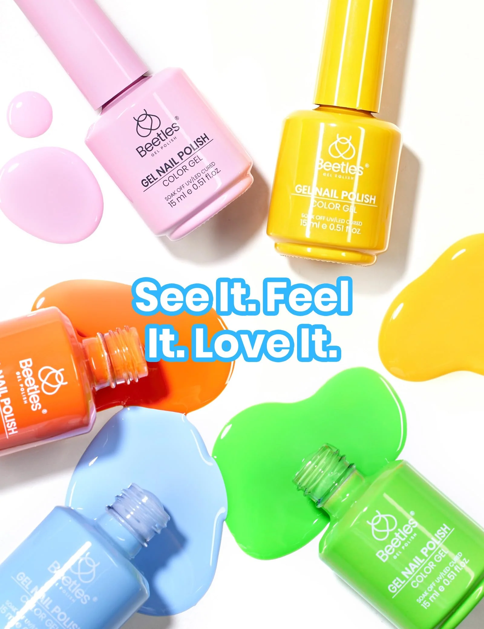 Candy Electric Collection 20 Colors Summer Nails Neon Gel Polish Set  15ML - Image 3
