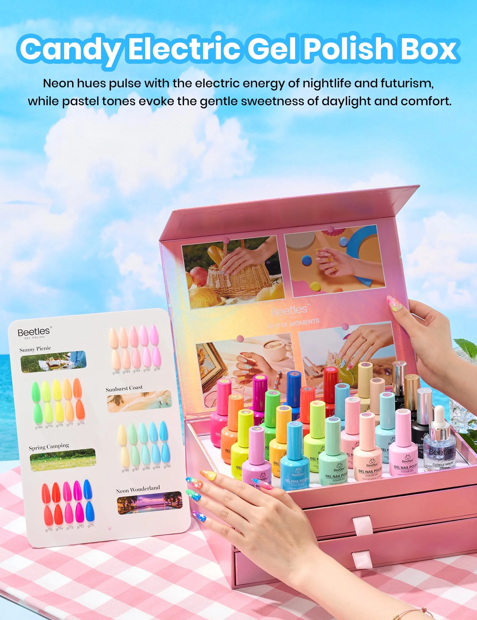 Candy Electric Collection 20 Colors Summer Nails Neon Gel Polish Set  15ML - Image 5
