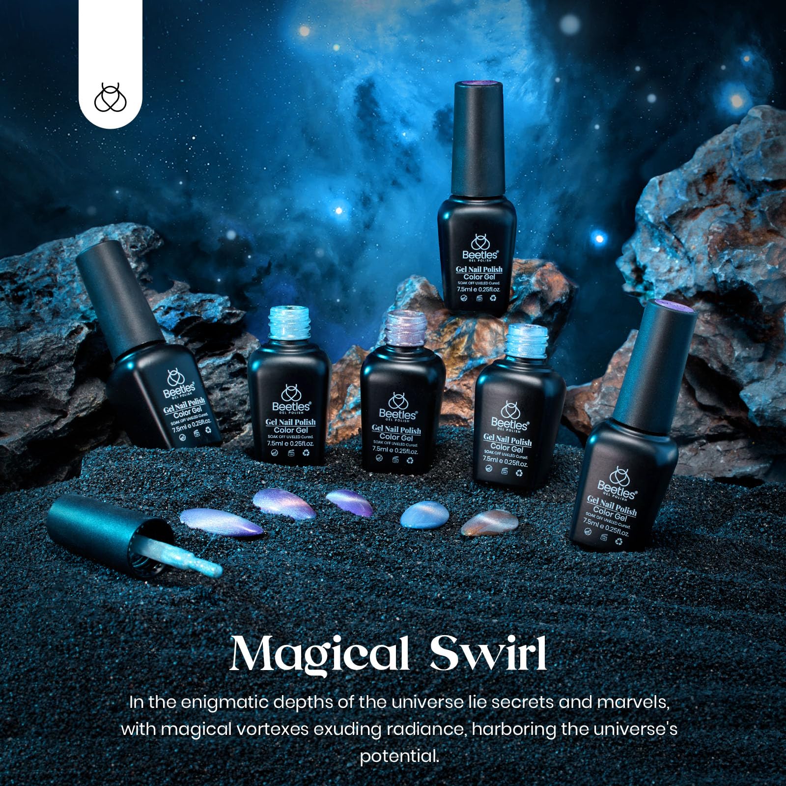 Magical Swirl | 6 Colors Gel Polish Set Nails - Image 2
