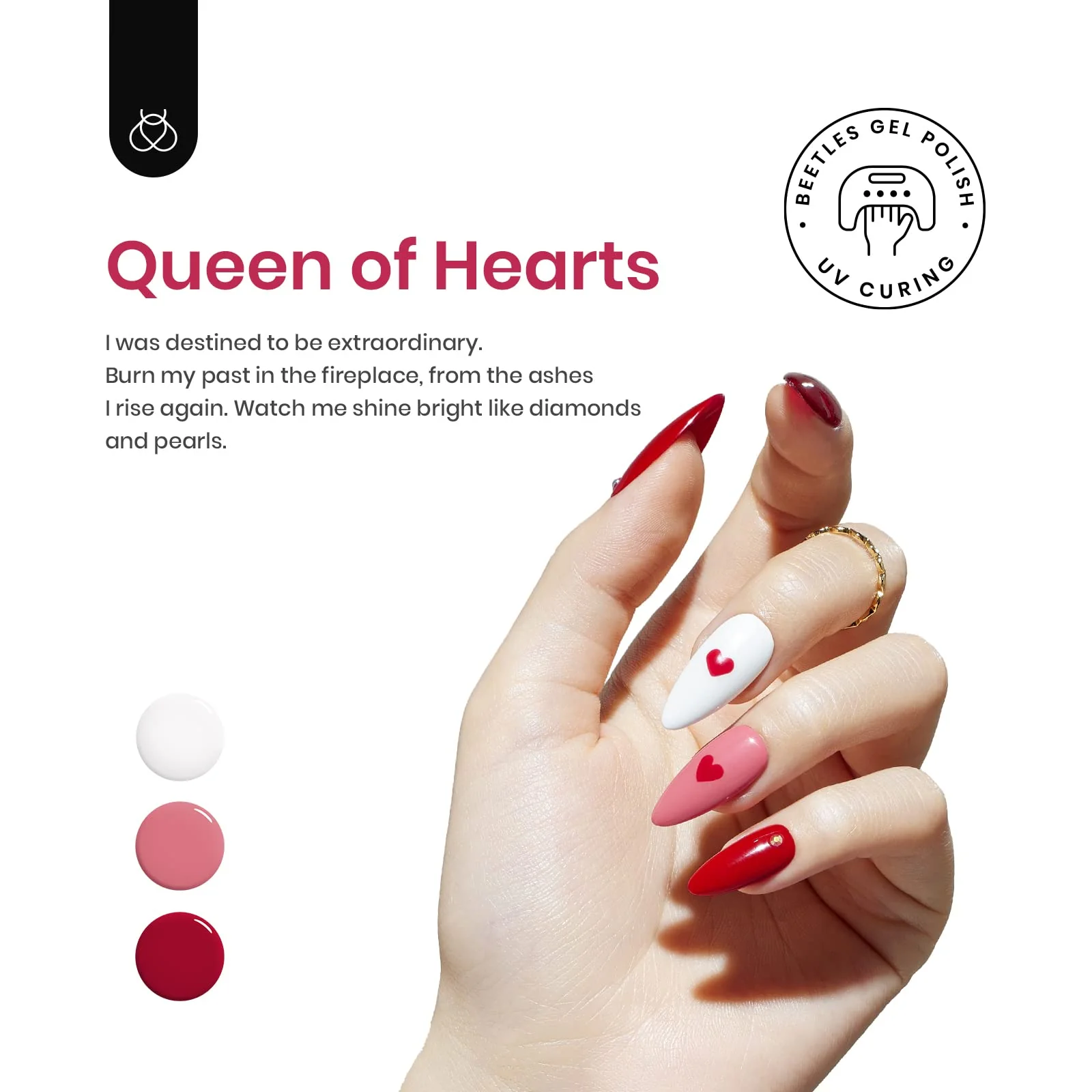 Queen of Hearts | 6 Colors Gel Polish Set - Image 2