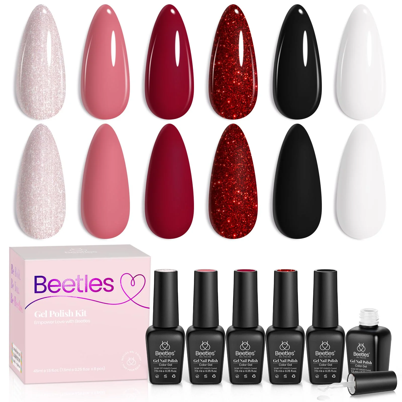 Queen of Hearts | 6 Colors Gel Polish Set - Image 6