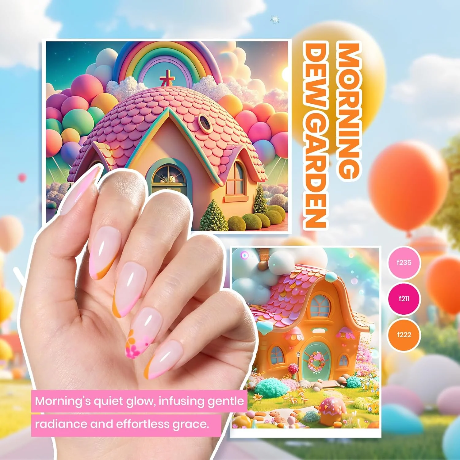 Beetles Gel Nail Starter Kit Color Enchantment 80Pcs 55 Colors Nail Art All-in-One Mani Kit - Image 3