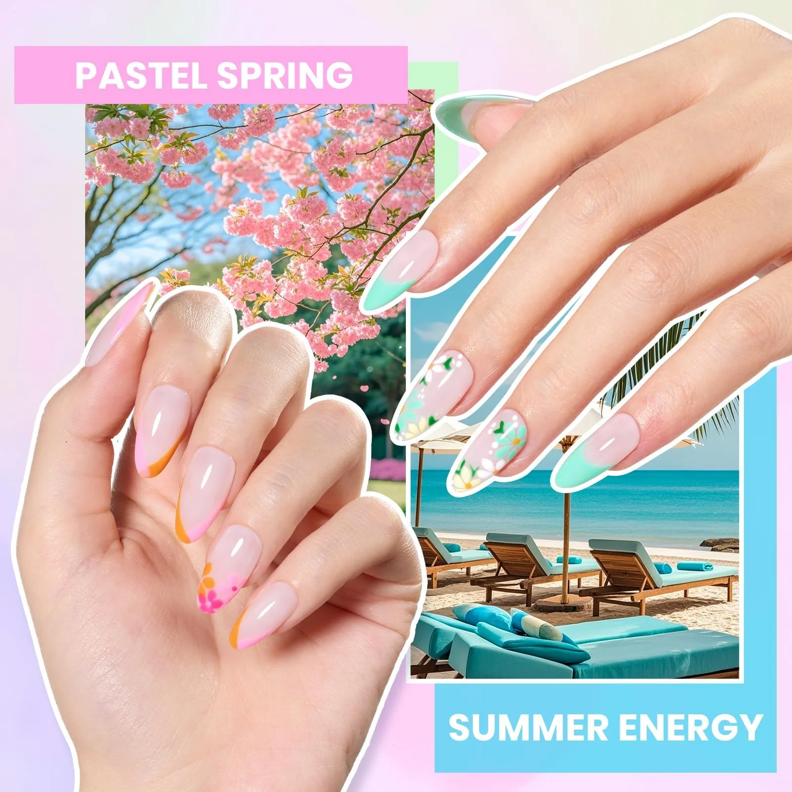 Color Enchantment Pro All in one Starter Kit Summer Nails 55 Colors Gel Nail Polish Kit(total 81pcs) - Image 4