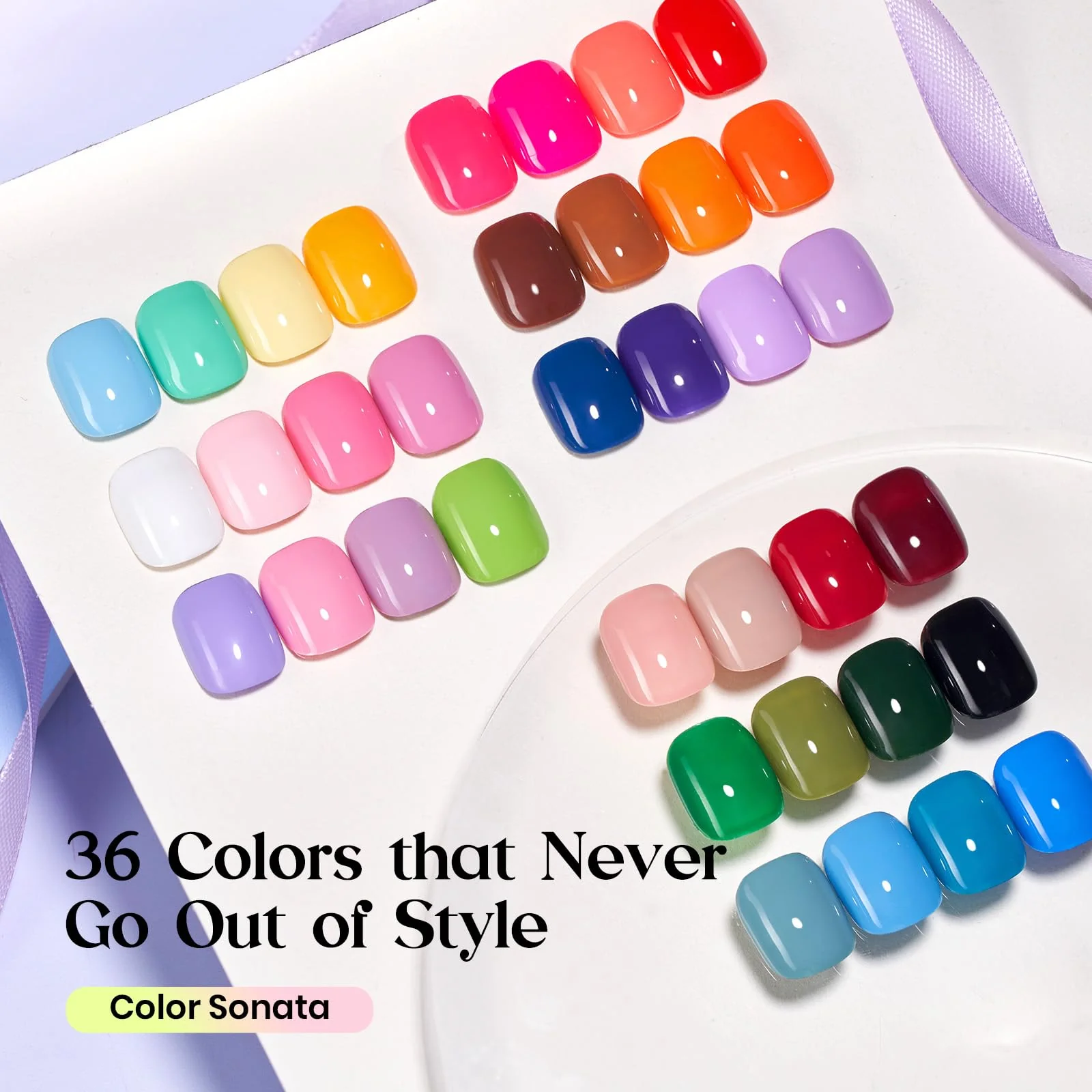 Beetles Gel Nail Starter Kit Color Sonata 36 Color All-Season All-in-One Mani Kit - Image 4