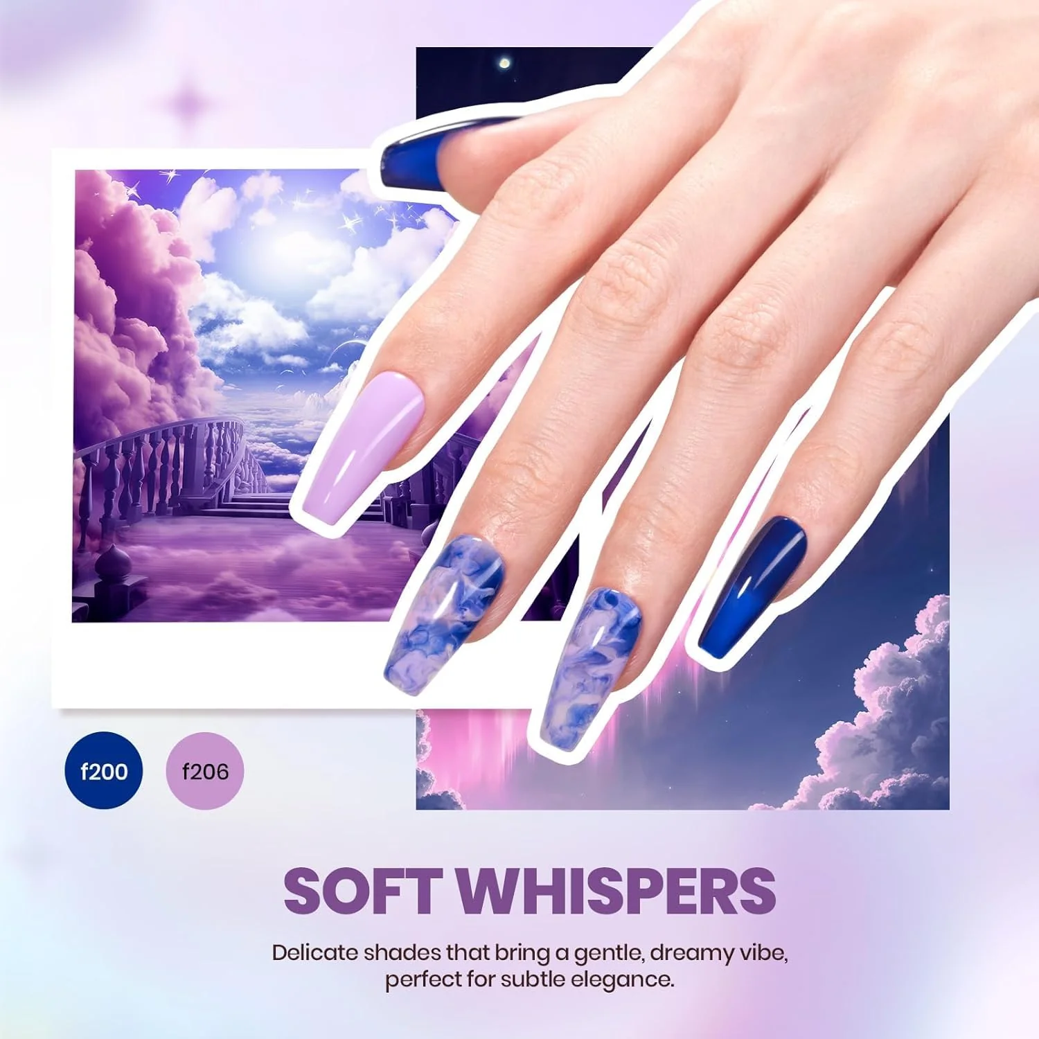 Beetles Gel Nail Starter Kit Colorful Dreamscape Starter 20 Colors 31Pcs All-in-One Mani Set - Image 7
