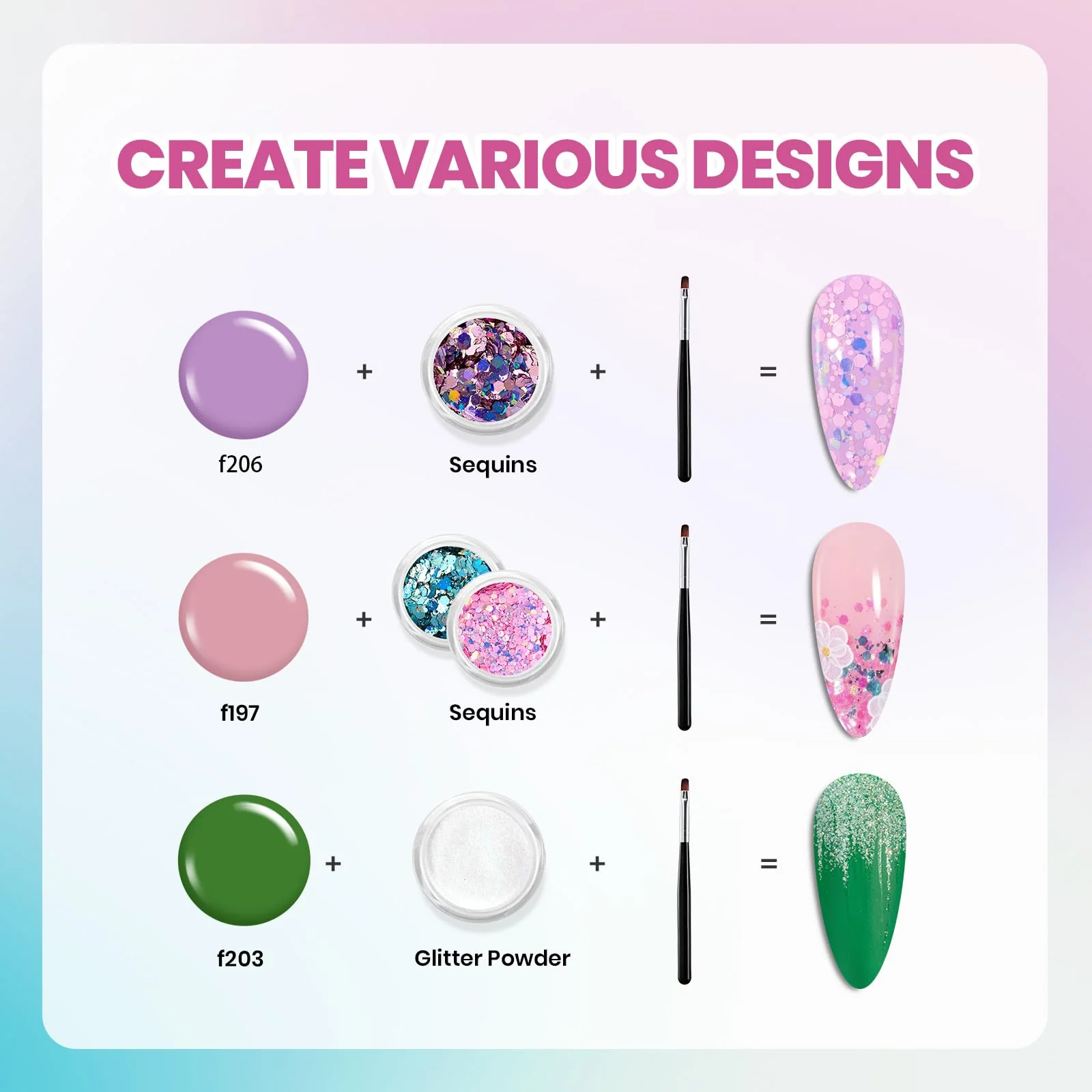 Beetles Gel Nail Starter Kit Dreamscape PRO 20 Colors With UV Light 34pcs All-in-One Mani Set - Image 9