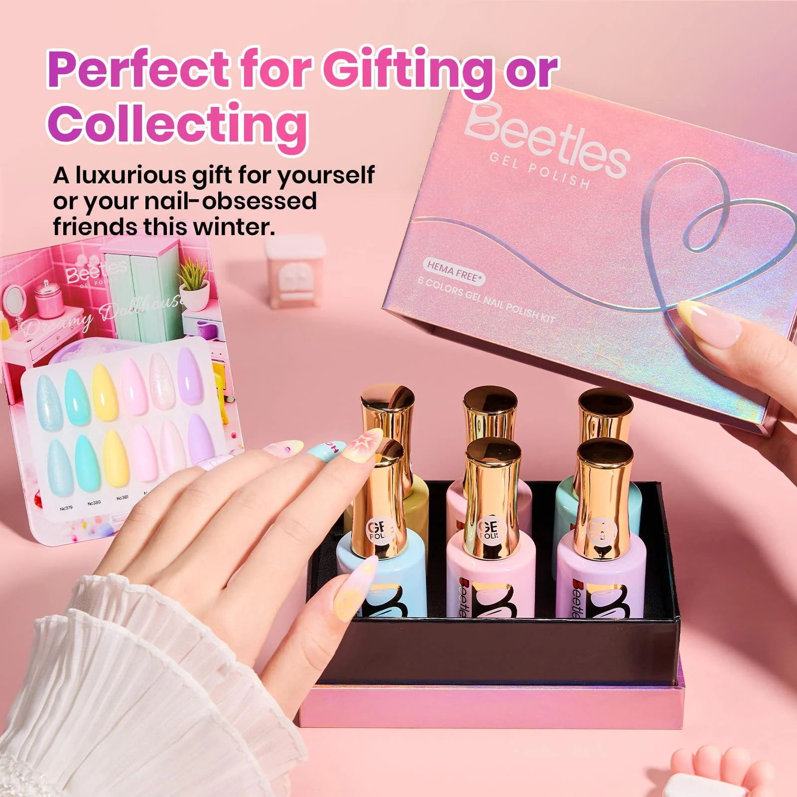 Dreamy Dollhouse 6 Colors Beetles Hema Free Summer Nails Gel Polish Set 15ML - Image 3
