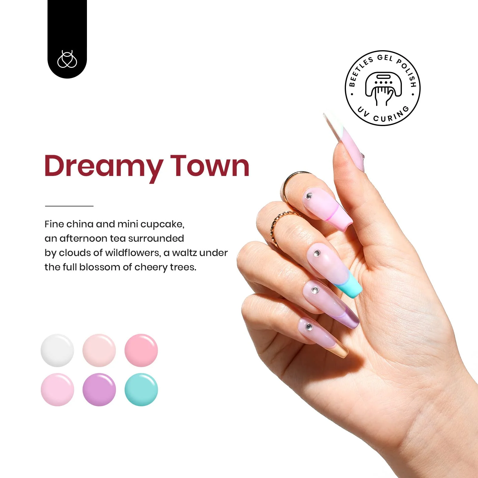 Dreamy Town - 20 Gel Colors Set with Top and Base Coat (5ml/Each) Nails - Image 3