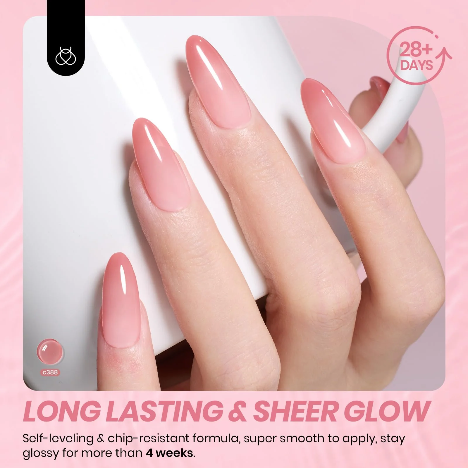 Drunken Rose | Color Base Nude Ge Gel Polish 6 Colors Set Summer Nails - Image 4