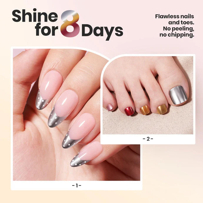 (Each 15ml) Chrome Muse- Beetles 5 Colors Quick-Drying Mirror Rush Nail Polish Set - Image 3
