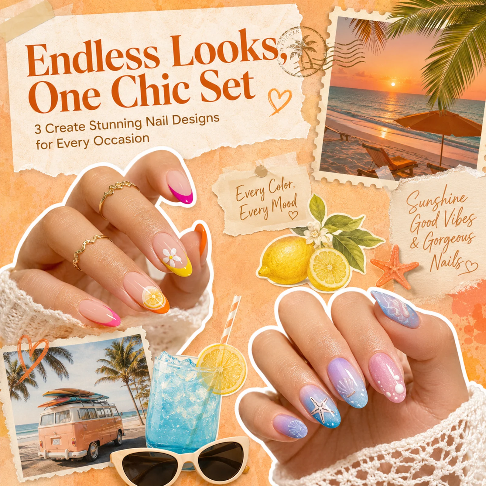 (Each 15ml) Citrus Garden - Beetles 30 Colors HEMA Free Summer Nails Gel Polish Set - Image 4