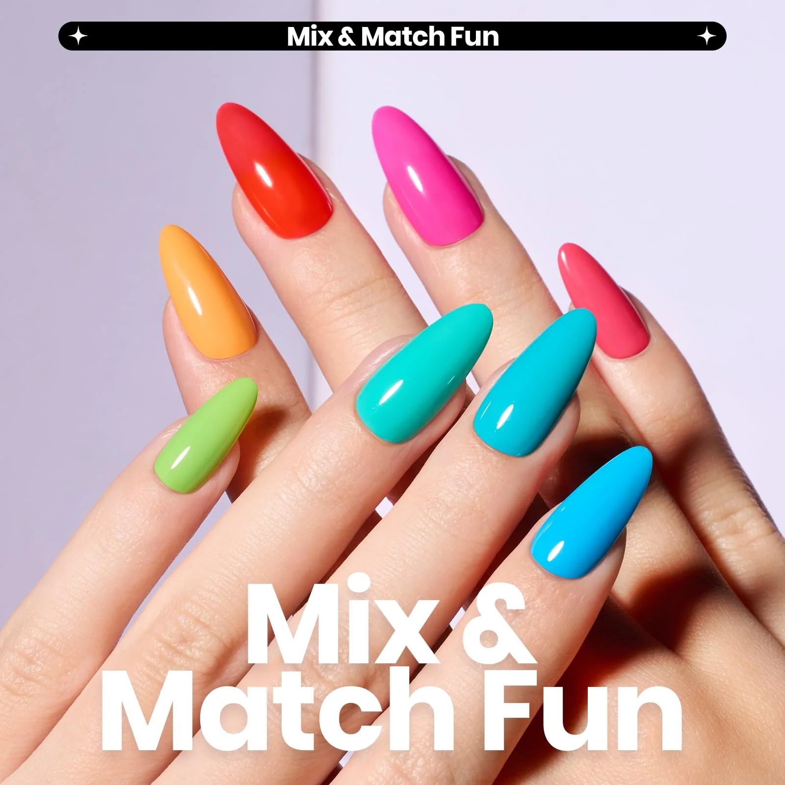 (Each $2.49) Summer Cocktails | 12 Neon Colors Air Dry Nail Polish - Image 3
