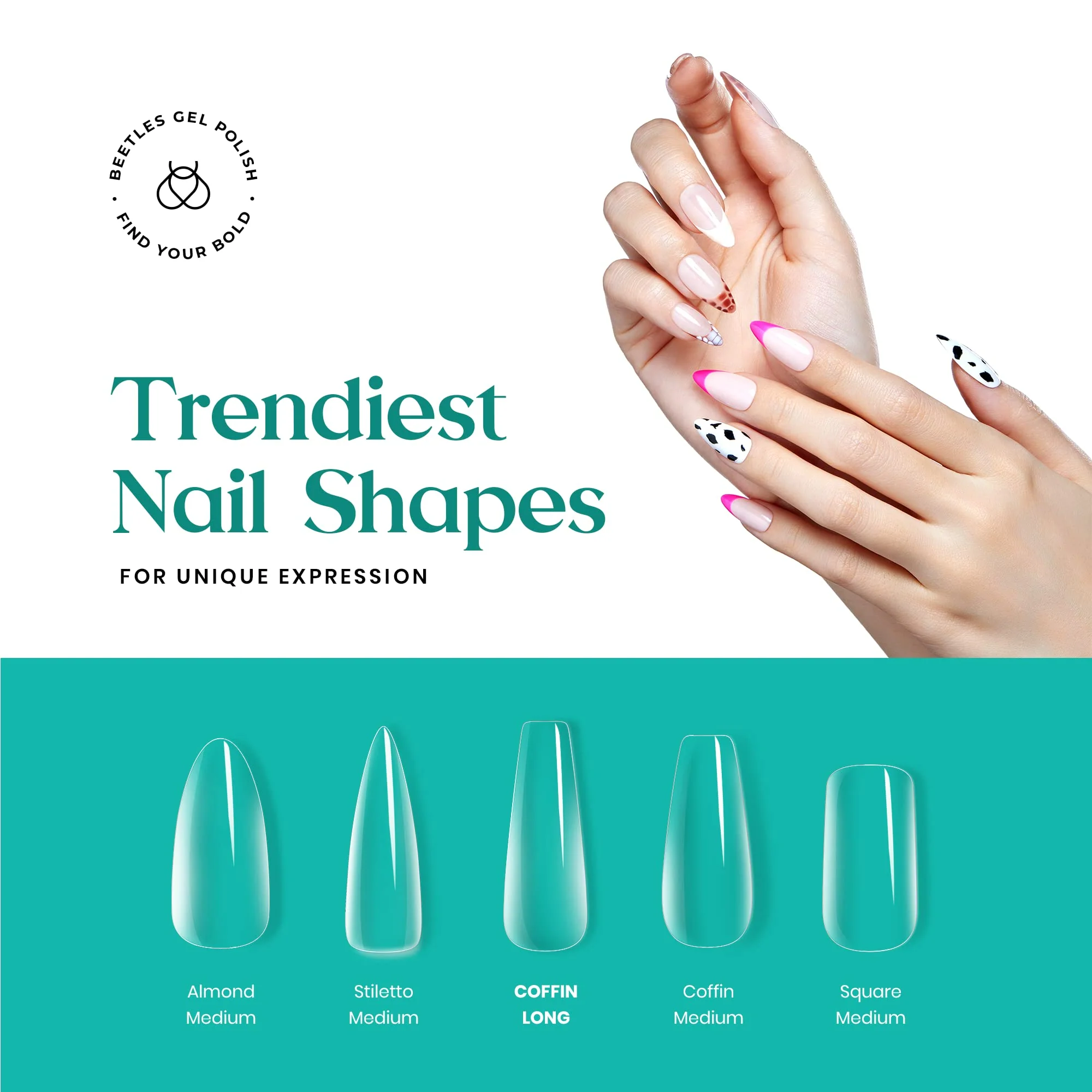 240pcs Medium Almond Pre-shaped Tips Nail Extension Kit  #038 - Image 6