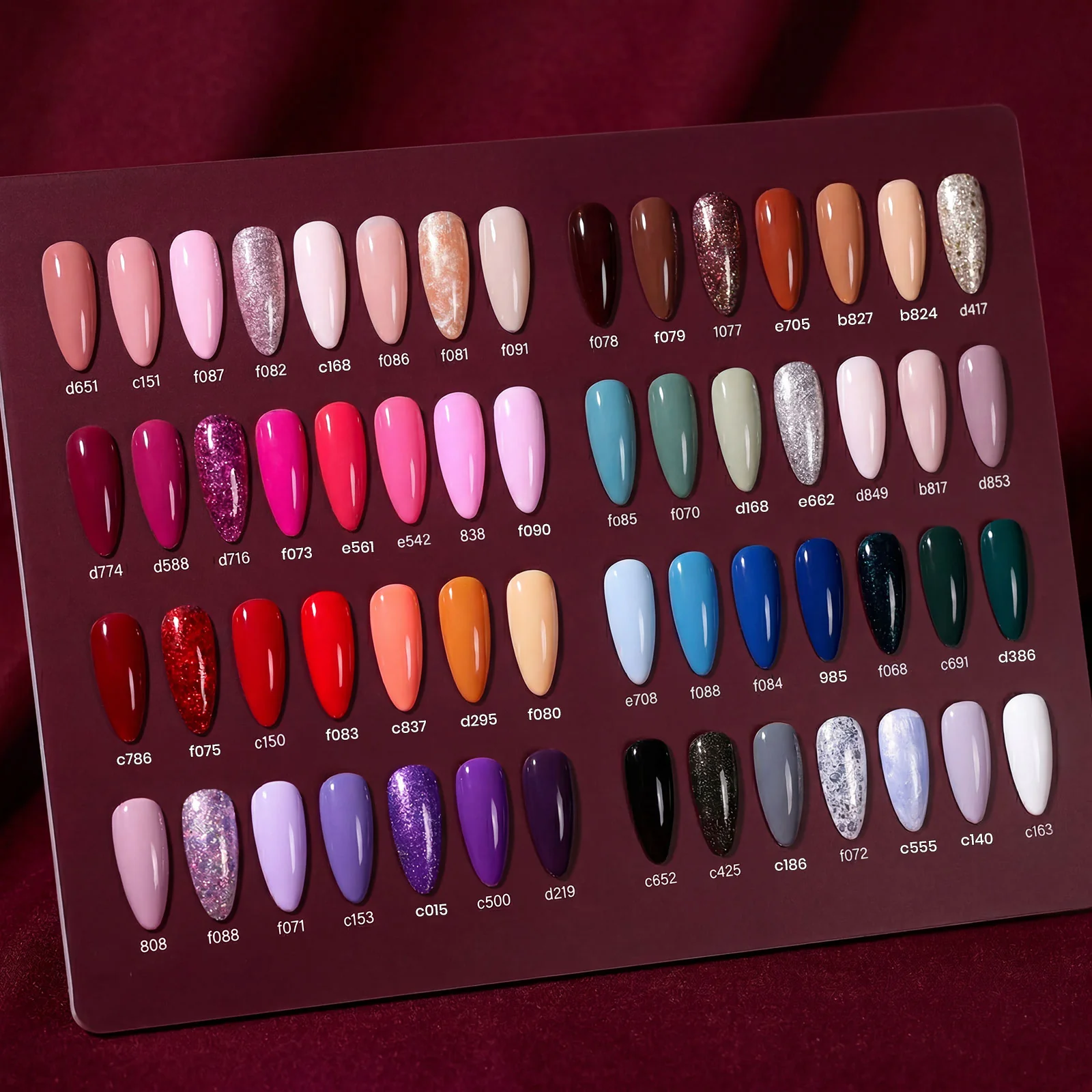 Exquisite Femininity|  Summer Nails 60 Nail Gel Polish Summer Red Blue  Femininity 69 PCS - Image 2