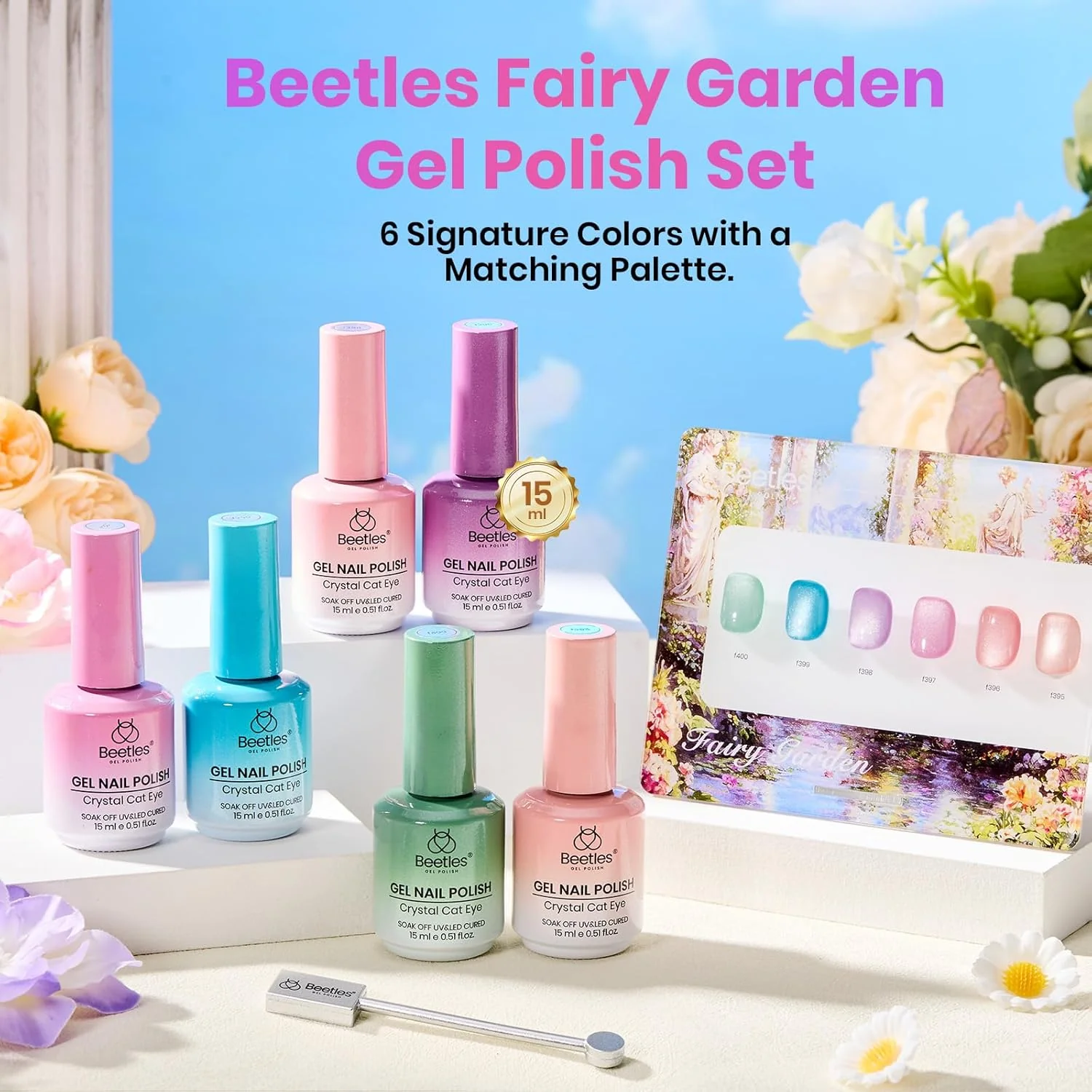 Fairy Garden- Summer Nails 6 Colors Cat Eye Gel Nail Polish Set - Image 2