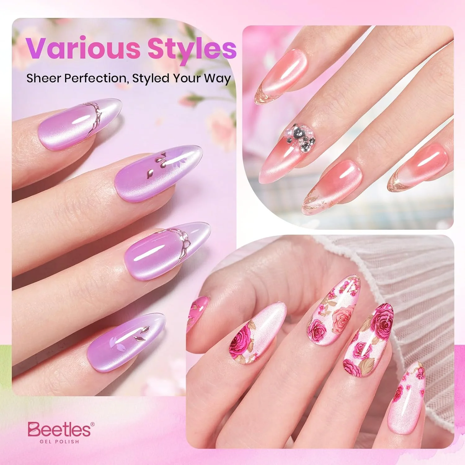Fairy Garden- Summer Nails 6 Colors Cat Eye Gel Nail Polish Set - Image 6