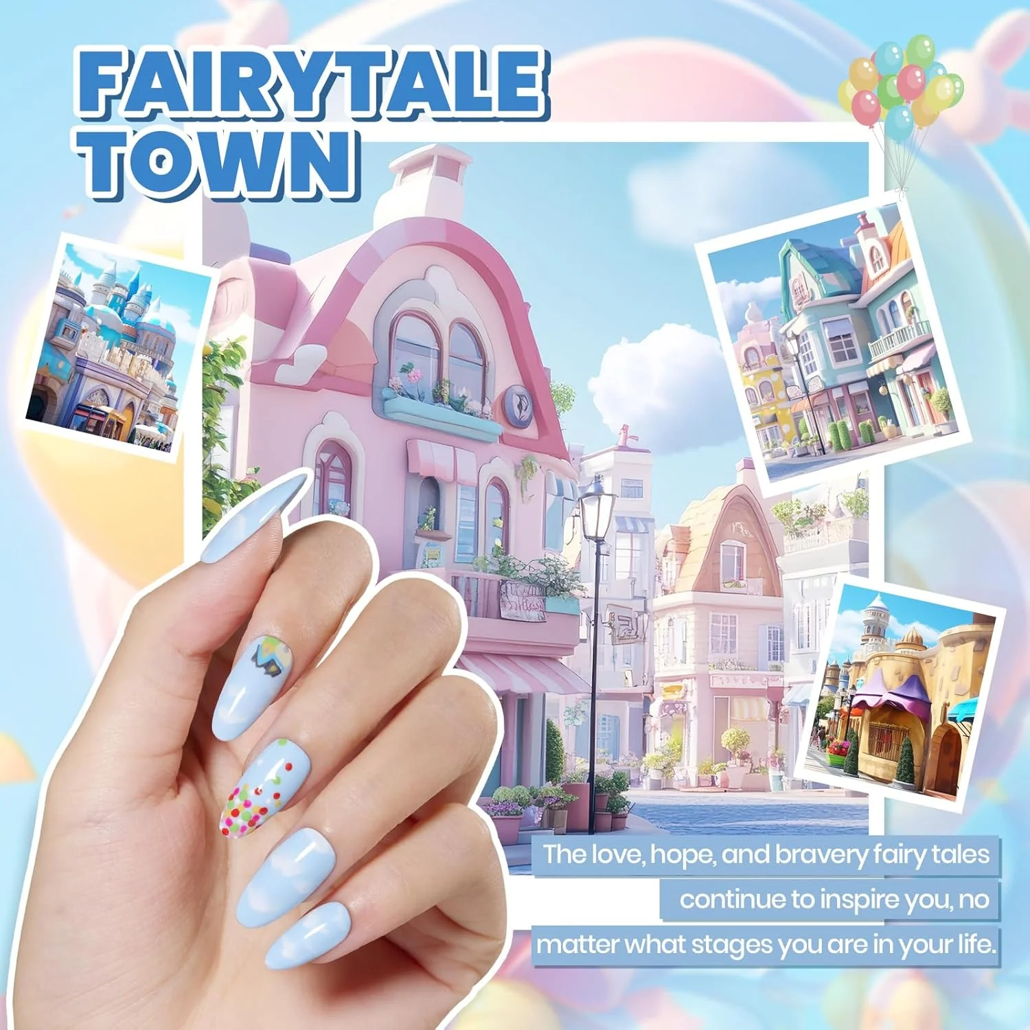 Beetles Gel Nail Starter Kit Fairytale Town 35 Colors 68 Pcs Total 68pcs All-in-One Mani Kit - Image 2