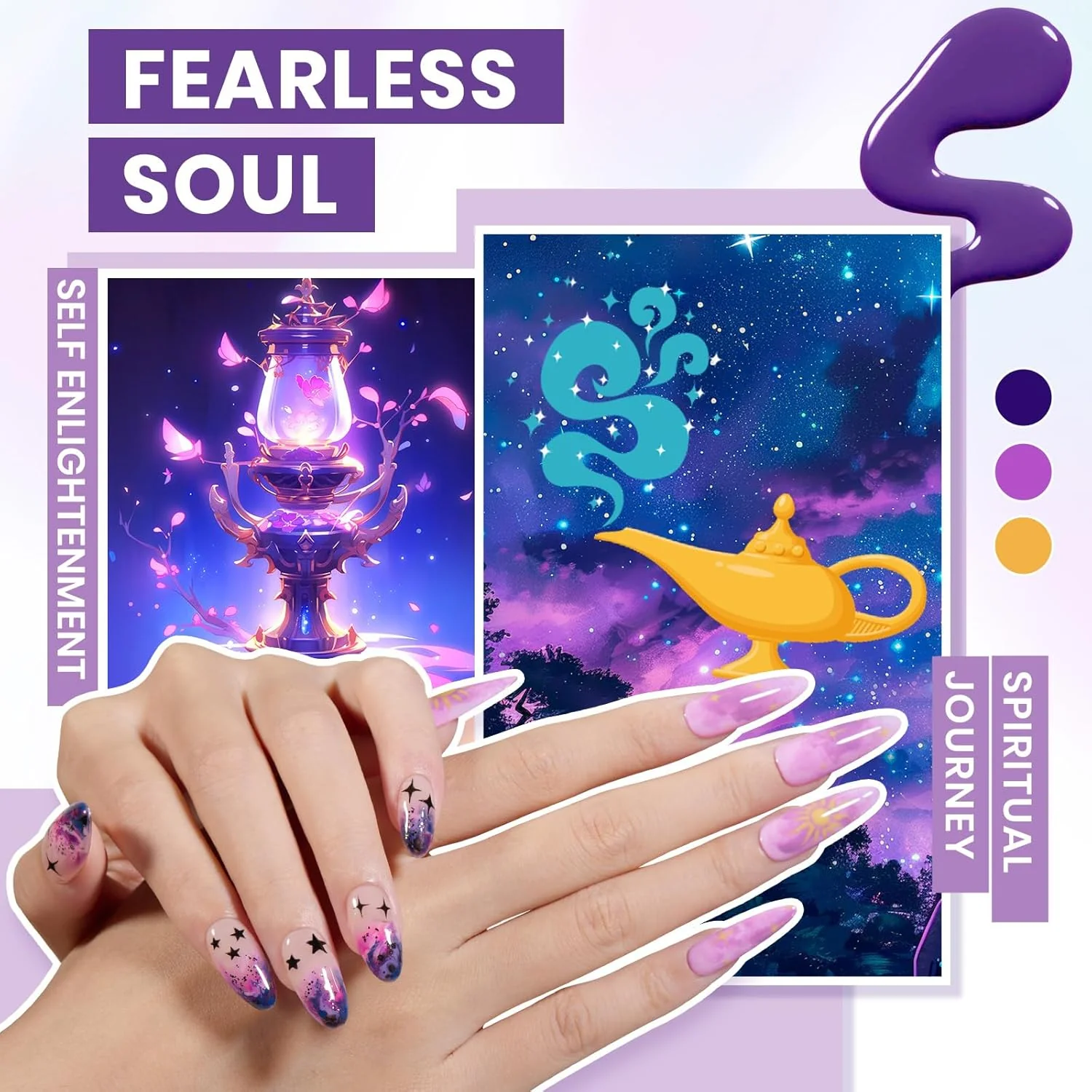 Beetles Gel Nail Starter Kit Fairytale Town 35 Colors 68 Pcs Total 68pcs All-in-One Mani Kit - Image 4