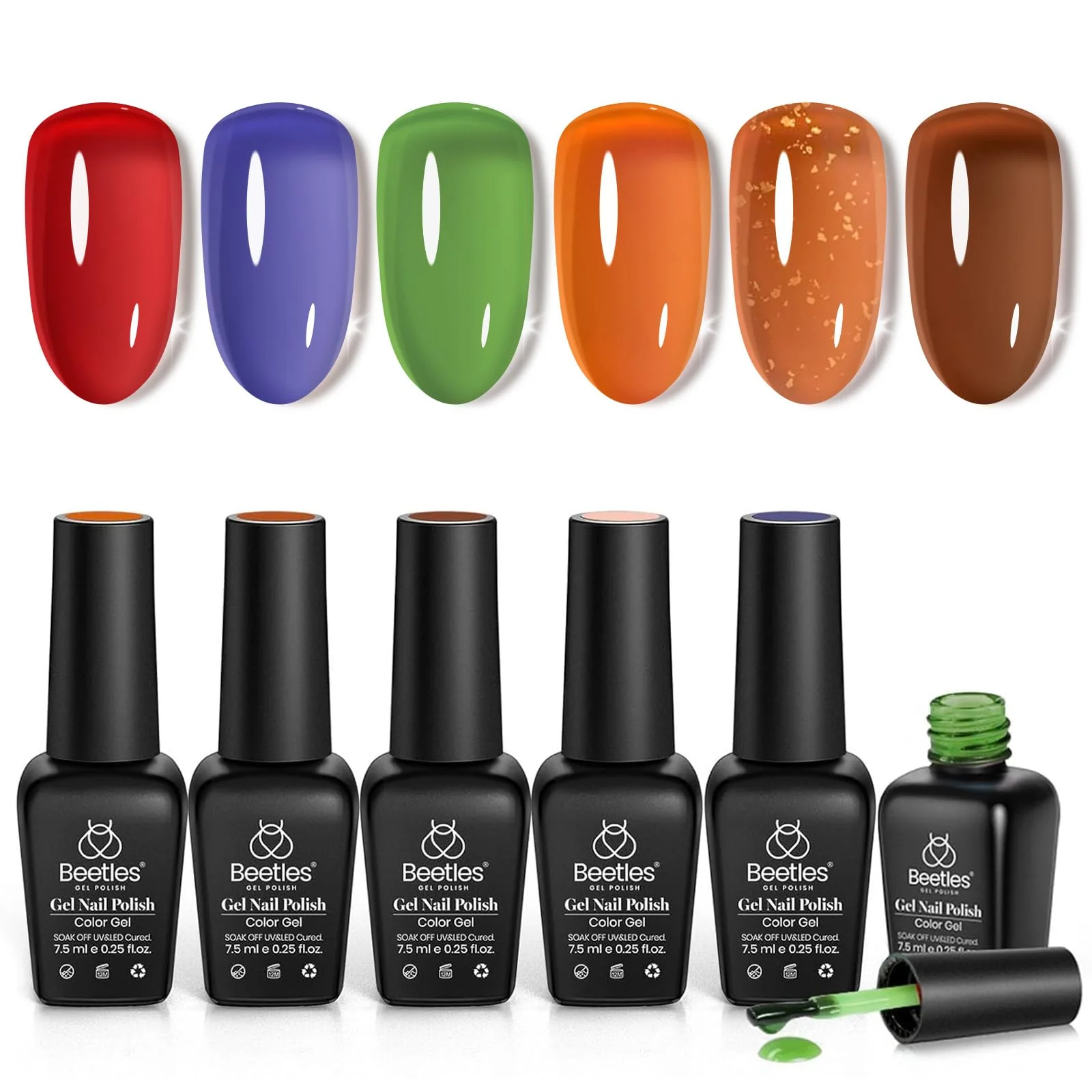 Fall Glimmer -  6 Colors Summer Gel Nail Polish - Image 9