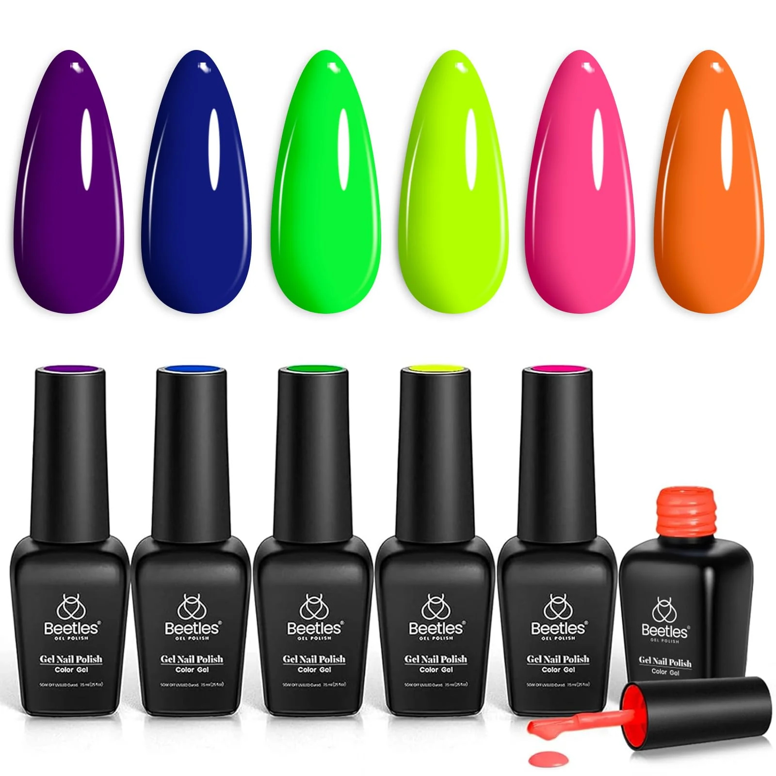 Rainbow Fluorescence | 6 Colors Gel Polish Set - Image 8
