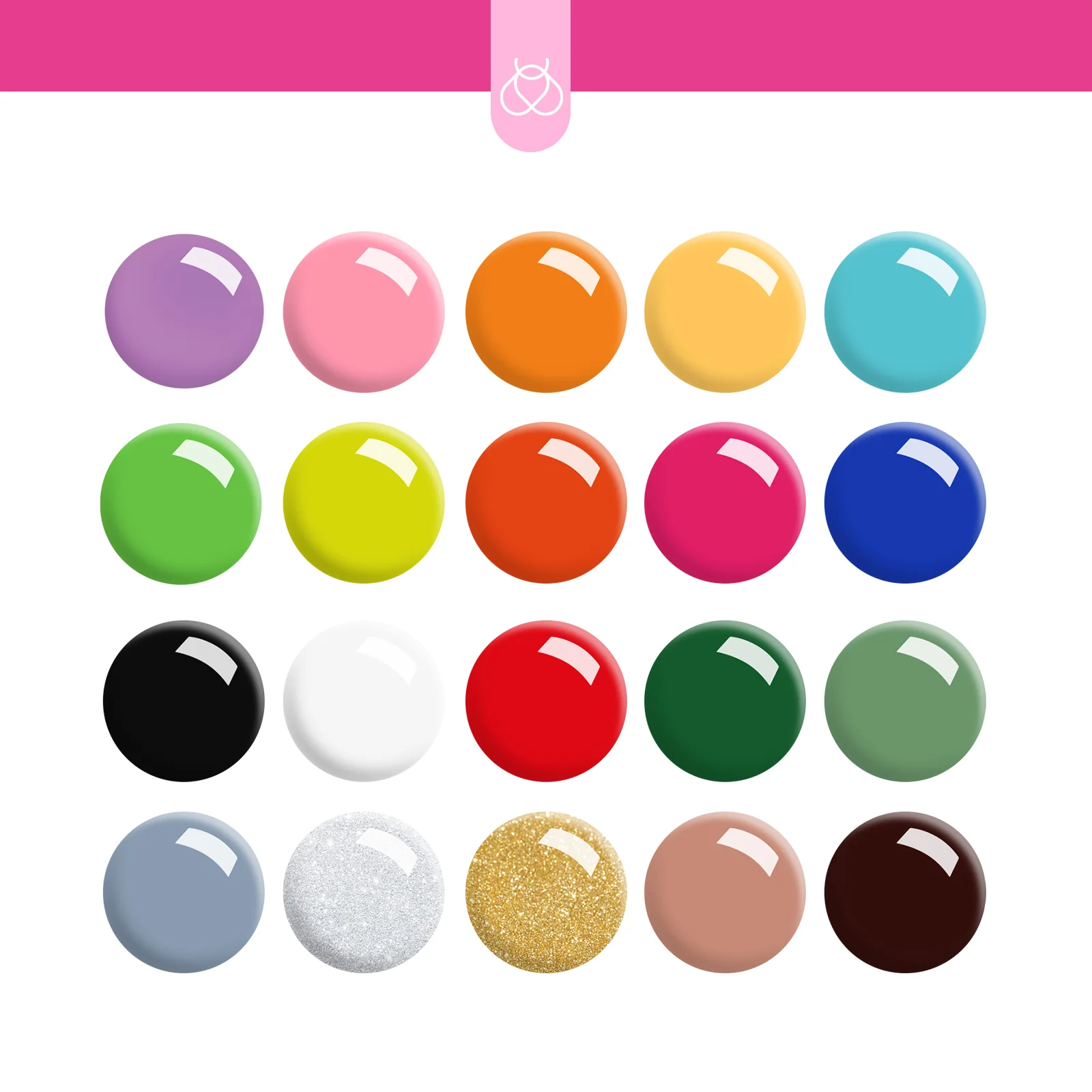 Inspiration Muse | Gel Liner 20 Colors Set | 5ML Each Nails - Image 3