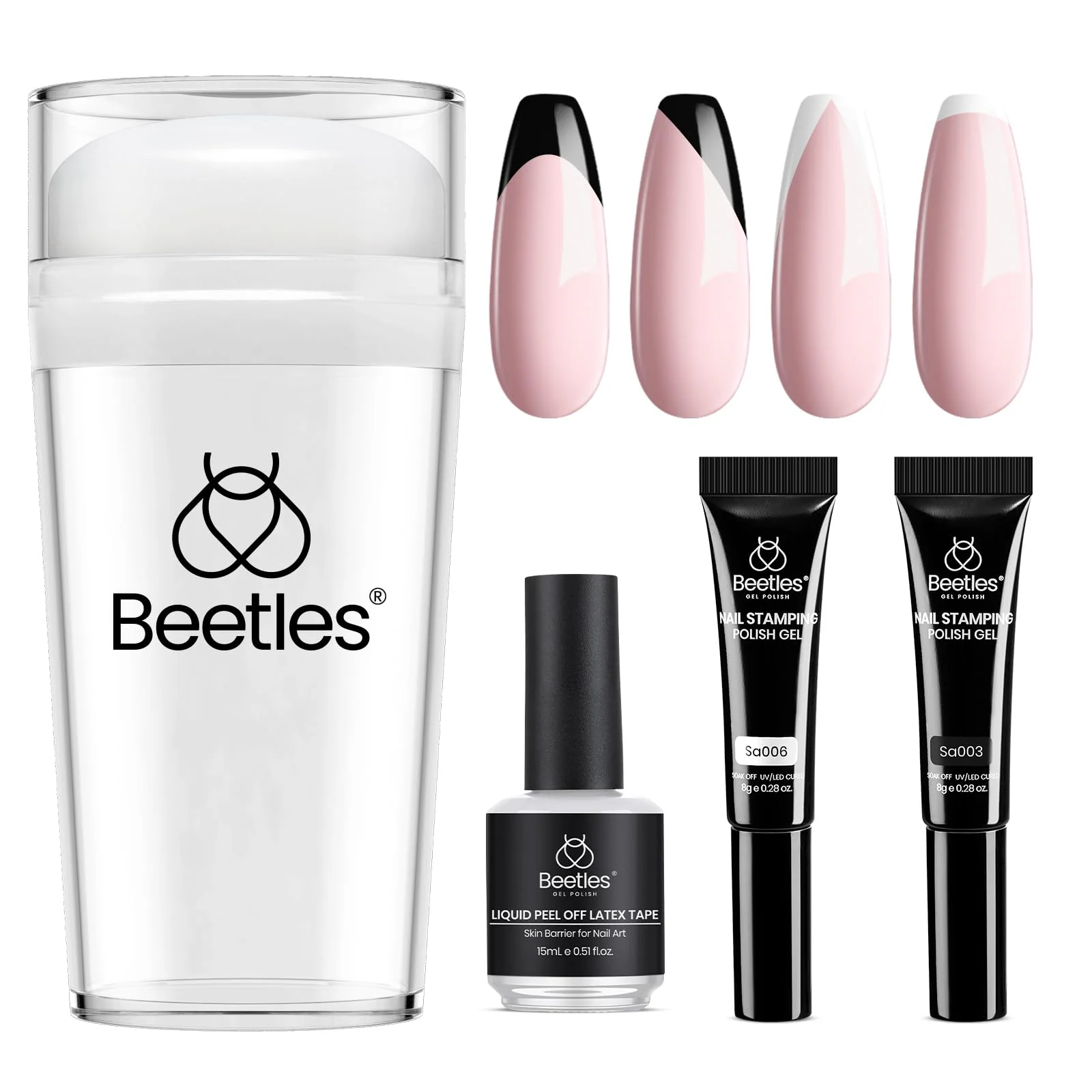 French Tip Tool Stamp Gel Silicone  Kit