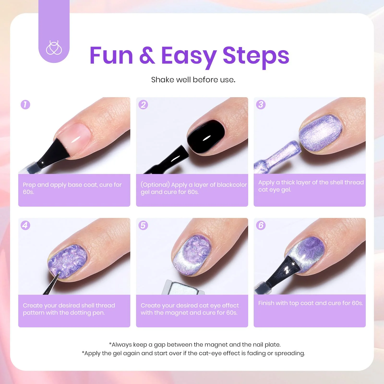 Whispering Waves | 6 Colors Nails Pearl Shell Shimmer Glitter Nail Polish Summer Nails - Image 5
