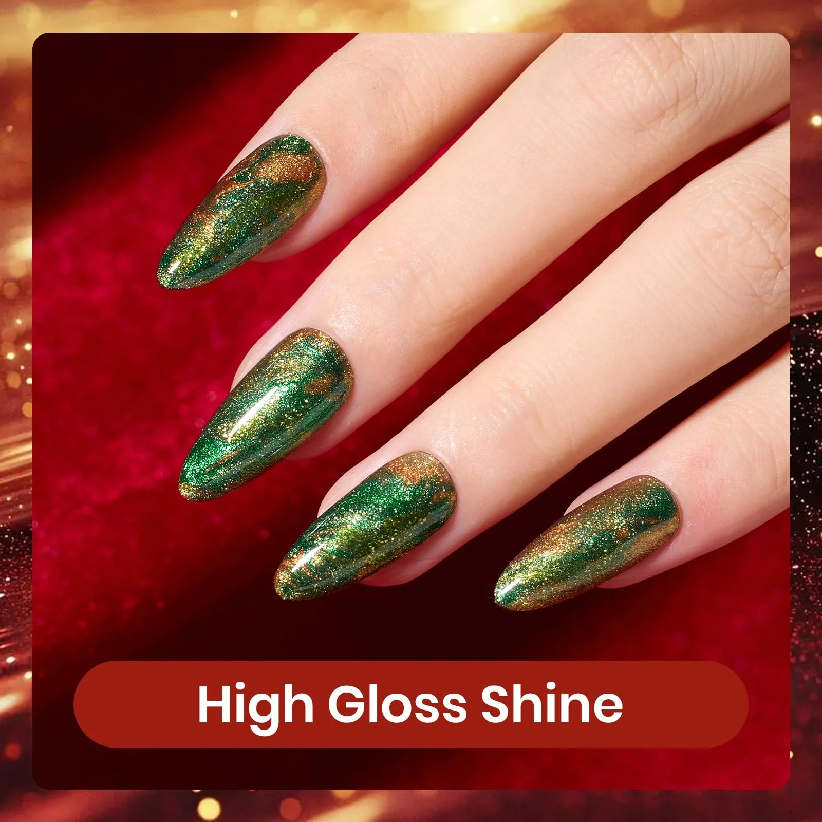 Glamour Era Nails  - 6 Colors Fall Glitter Gel Nail Polish Set - Image 5