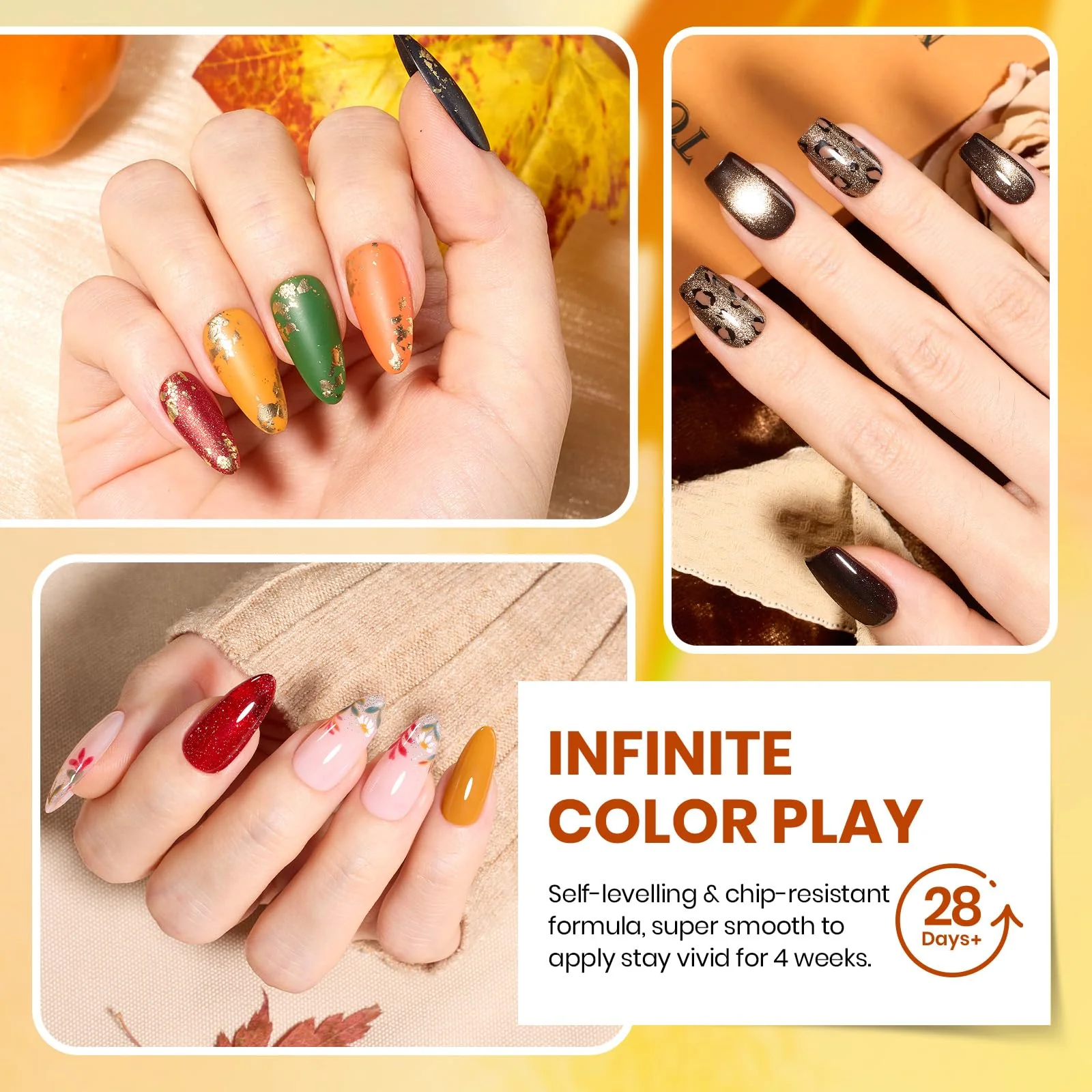 Glint Crush Nails - 20 Colors Fall & Winter Cat Eye Glitter Gel Polish - Image 5