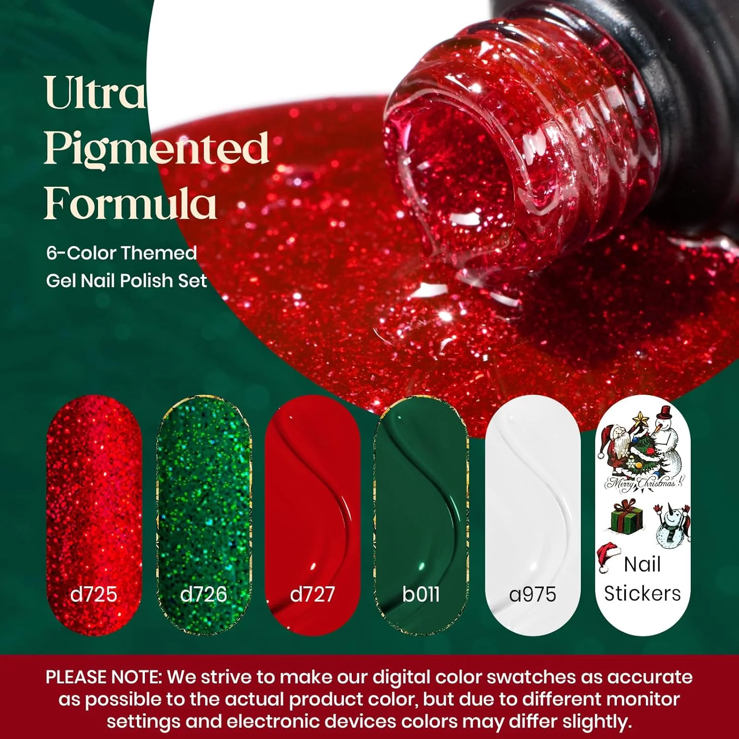 Happy Holidays | Gel Polish 6 Colors Set - Image 2
