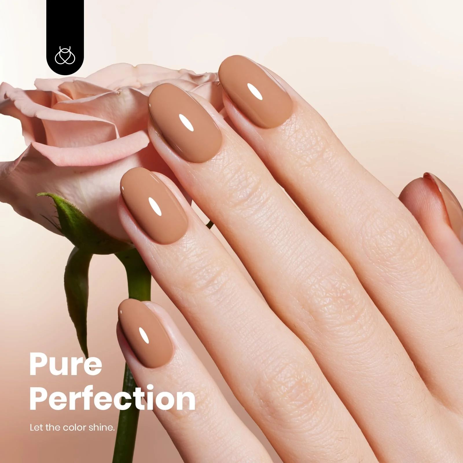 Hema-free Beyonce Caramel Nails  - 15ml Fall Brown Gel Nail Polish - Image 4