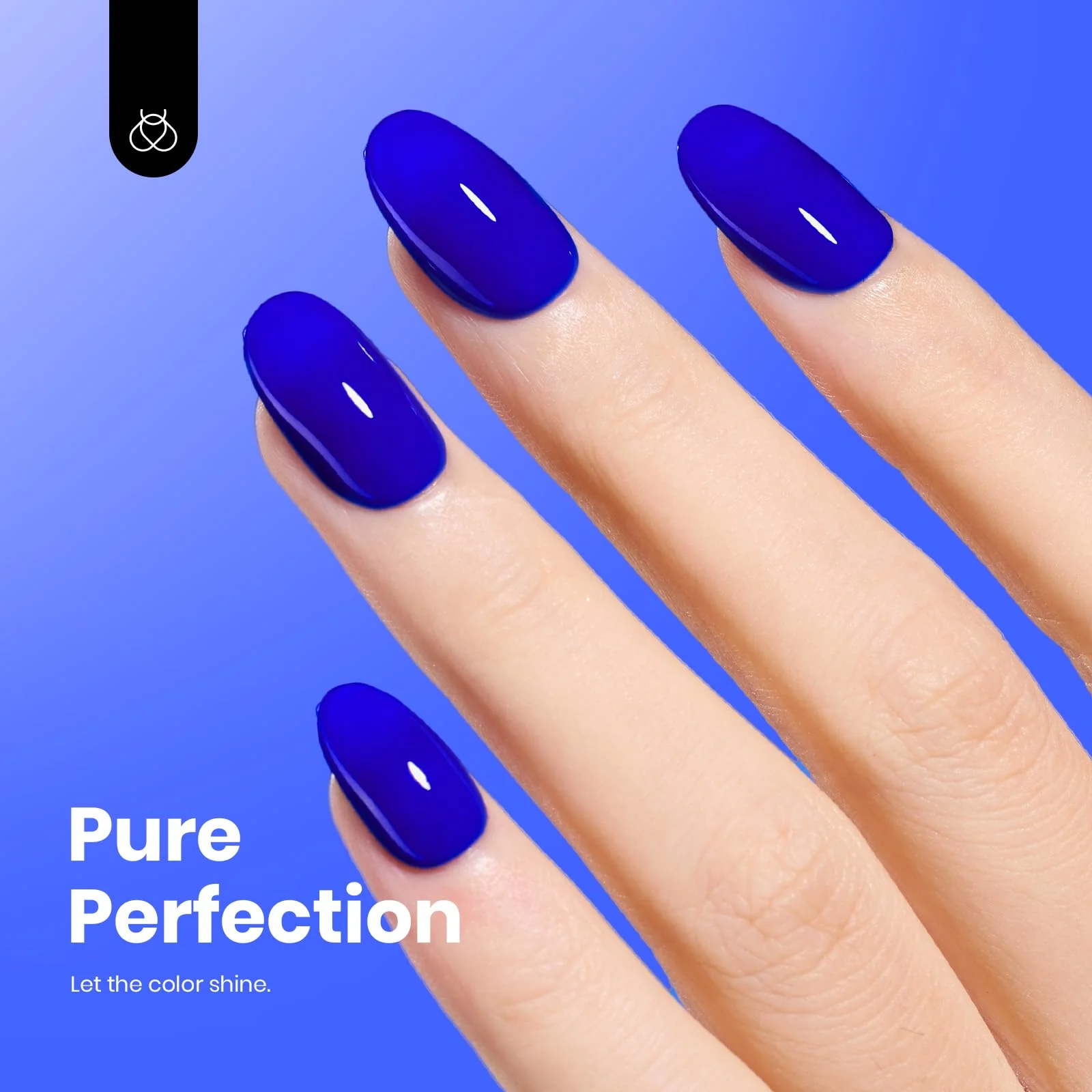 Hema - Free Eternal Blue Nails- 15ML Full Size Royal Blue Gel Polish Nail - Image 5