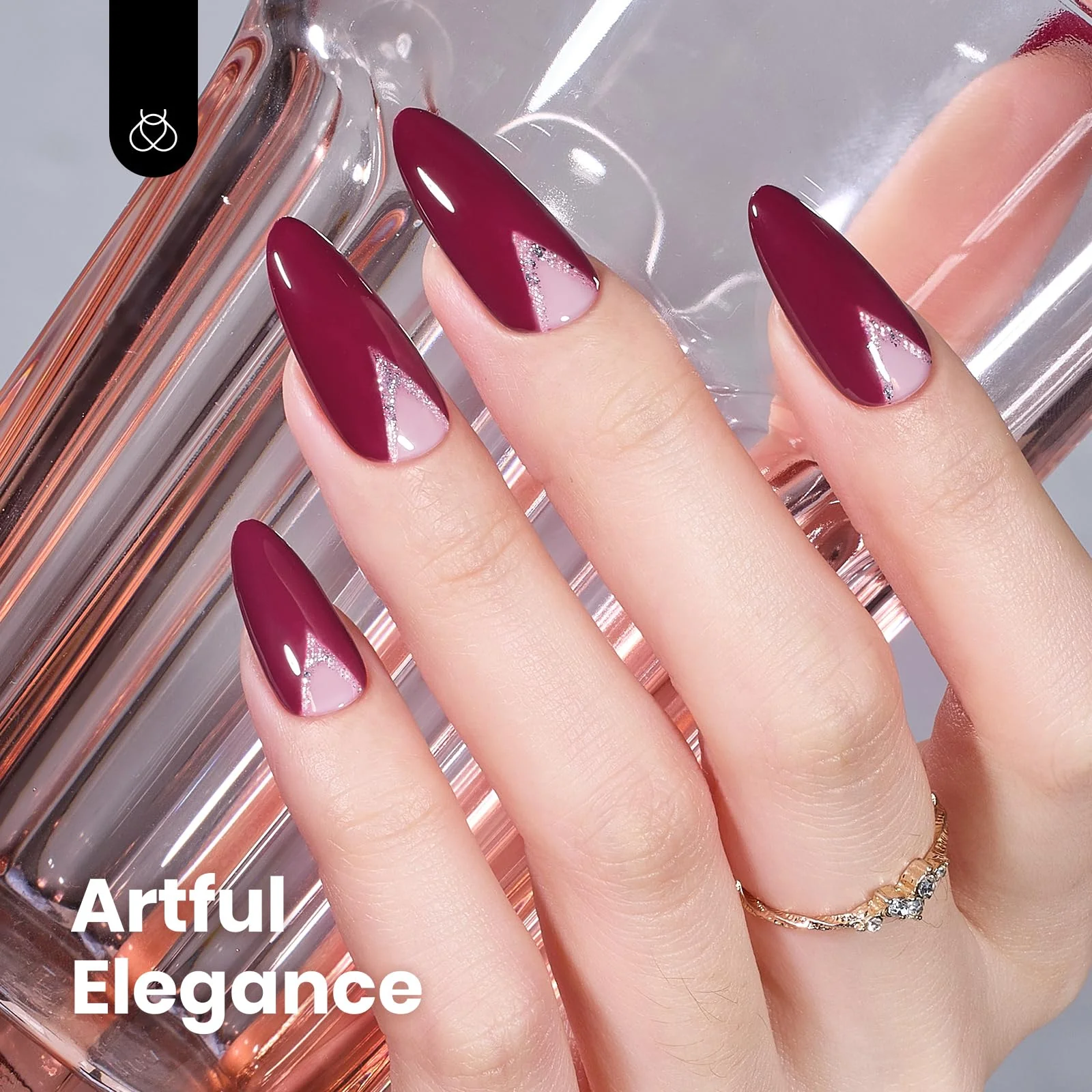 Hema - Free Modern Berry Nails - 15ML Fall Salon-Quality Burgundy Red Gel Nail Polish - Image 5