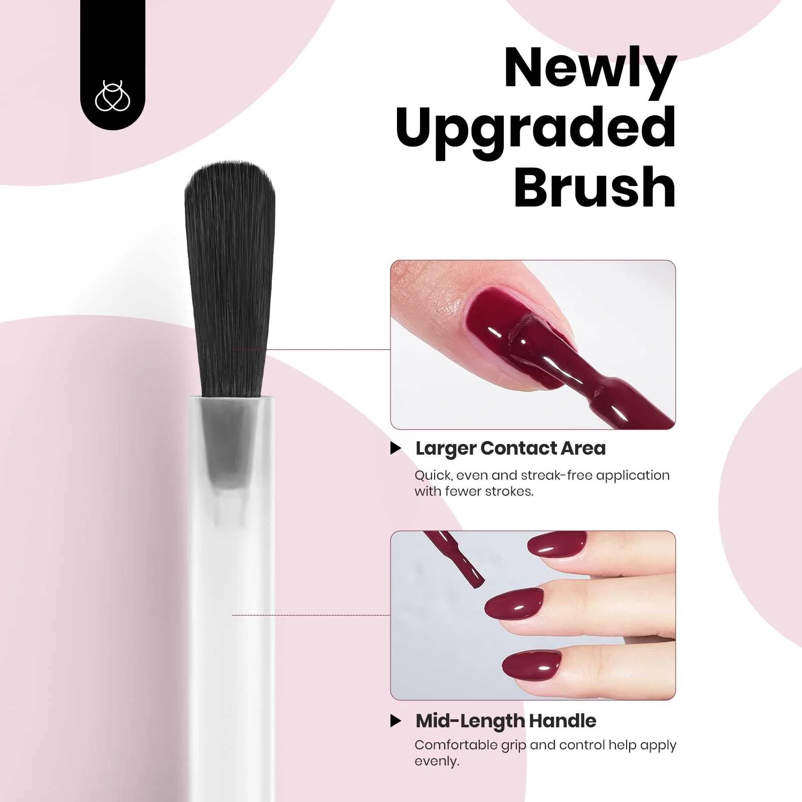 Hema - Free Modern Berry Nails - 15ML Fall Salon-Quality Burgundy Red Gel Nail Polish - Image 7