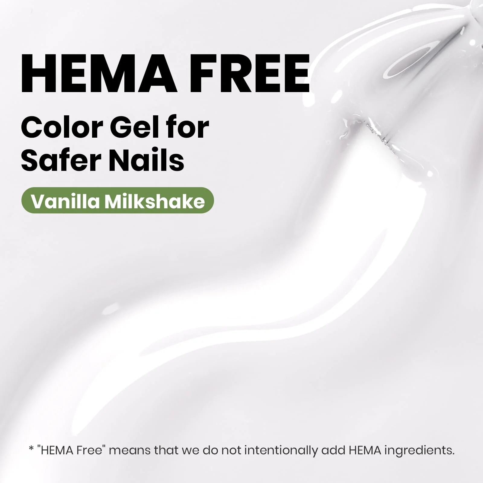 Hema - Free Vanila Milkshake Nails - 15ml Jelly Natural Nude Milky White Gel Nail Polish - Image 2